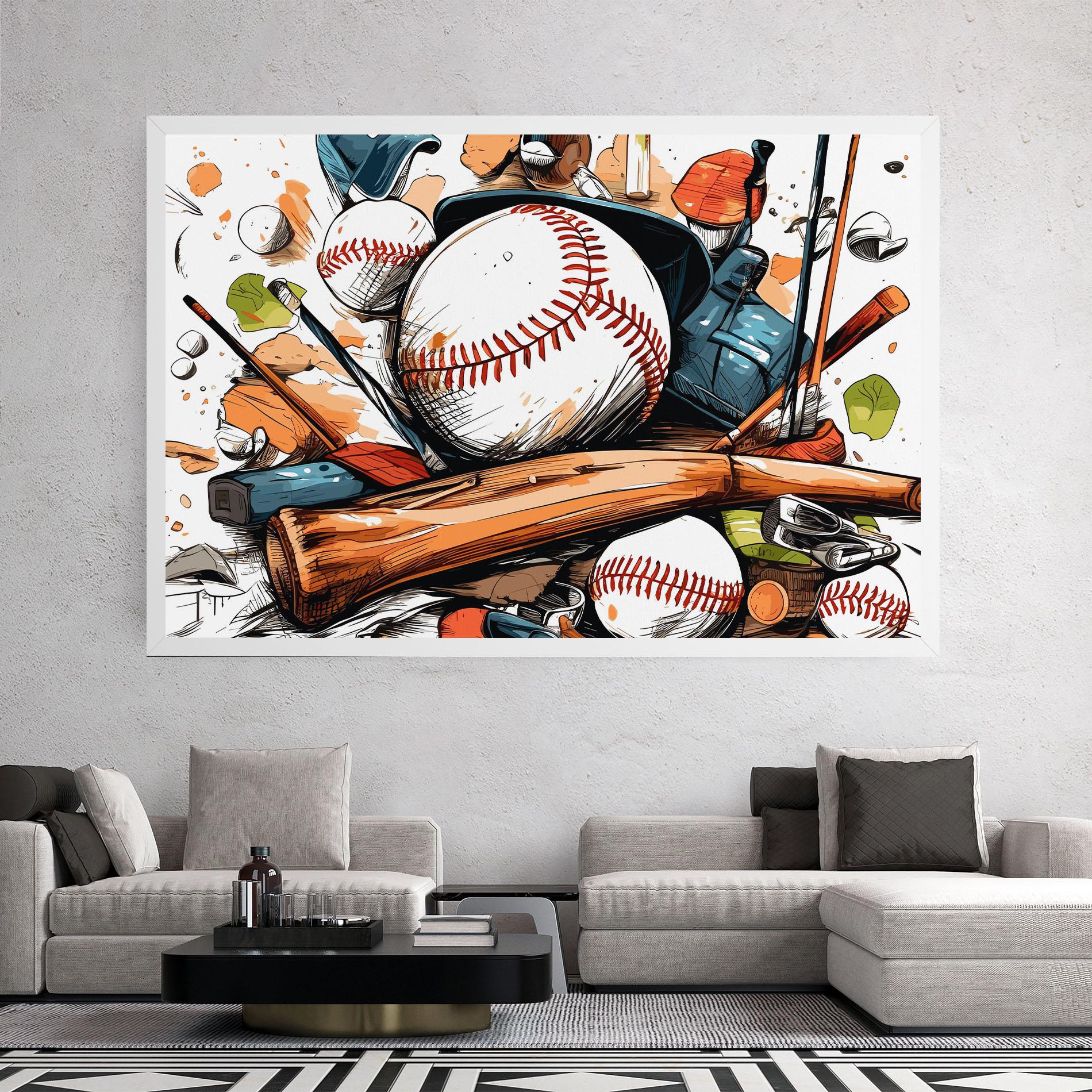 Картина на платно Baseball Trash mockup 2