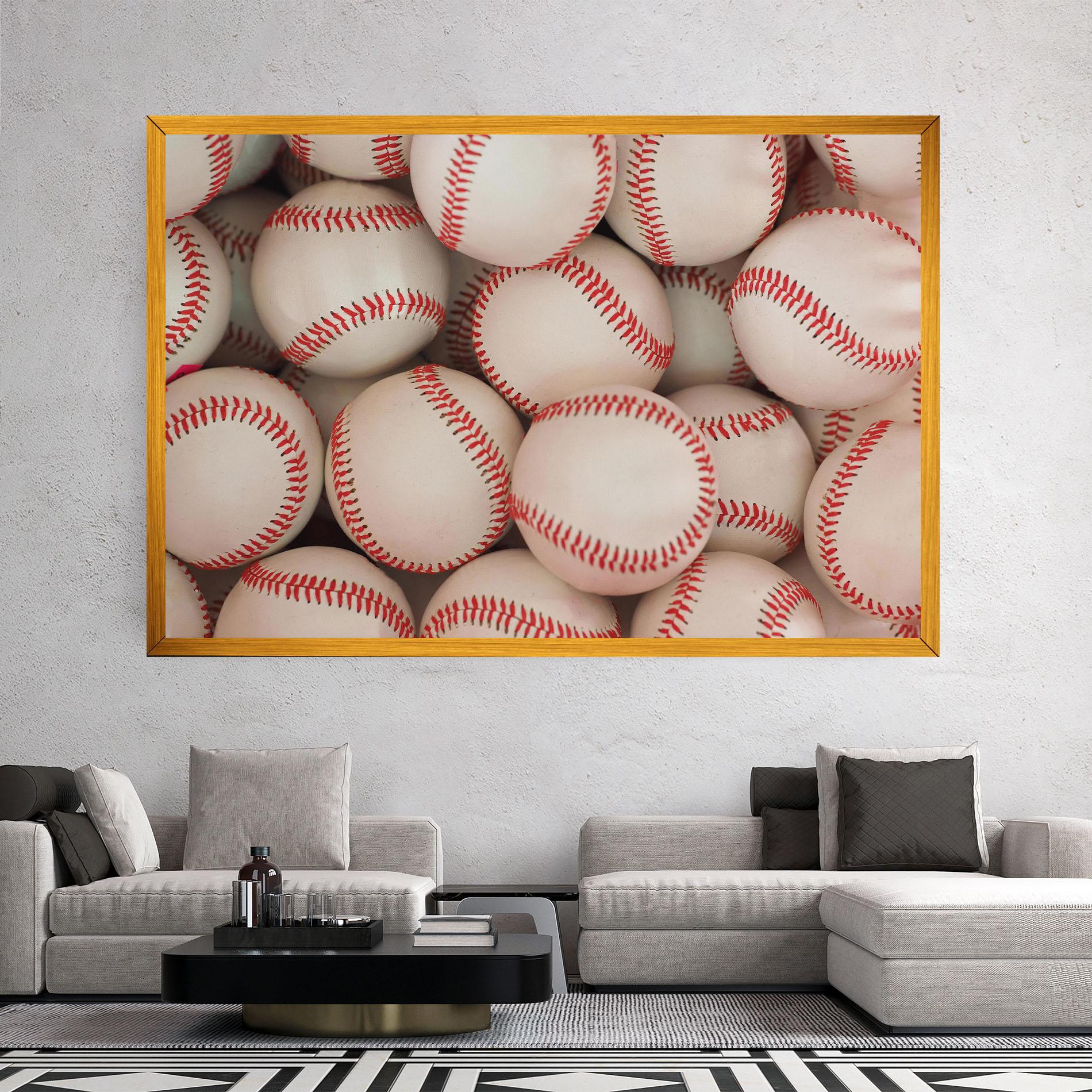 Картина на платно Baseball Balls Stack mockup 2