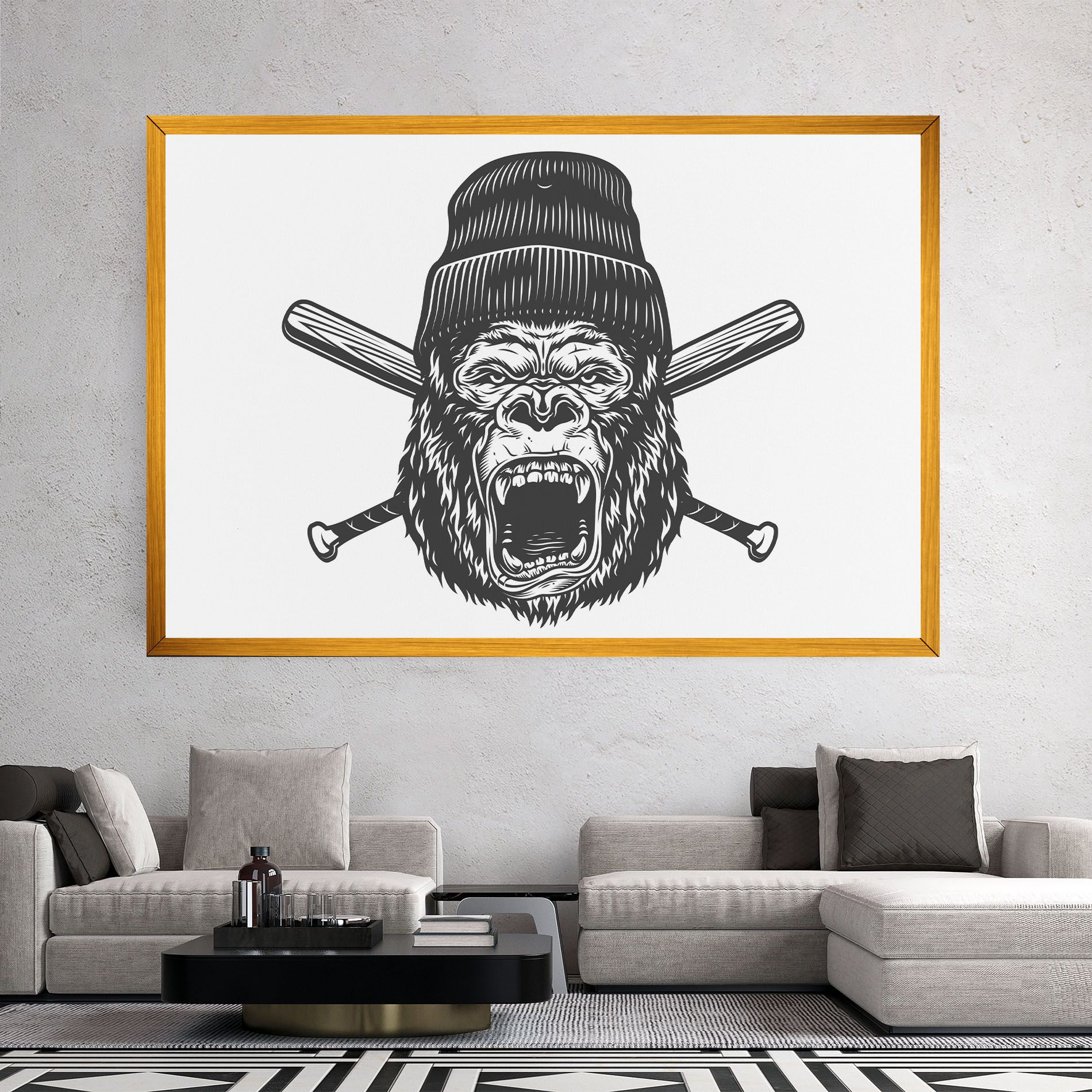 Baseball Gorilla mockup 2