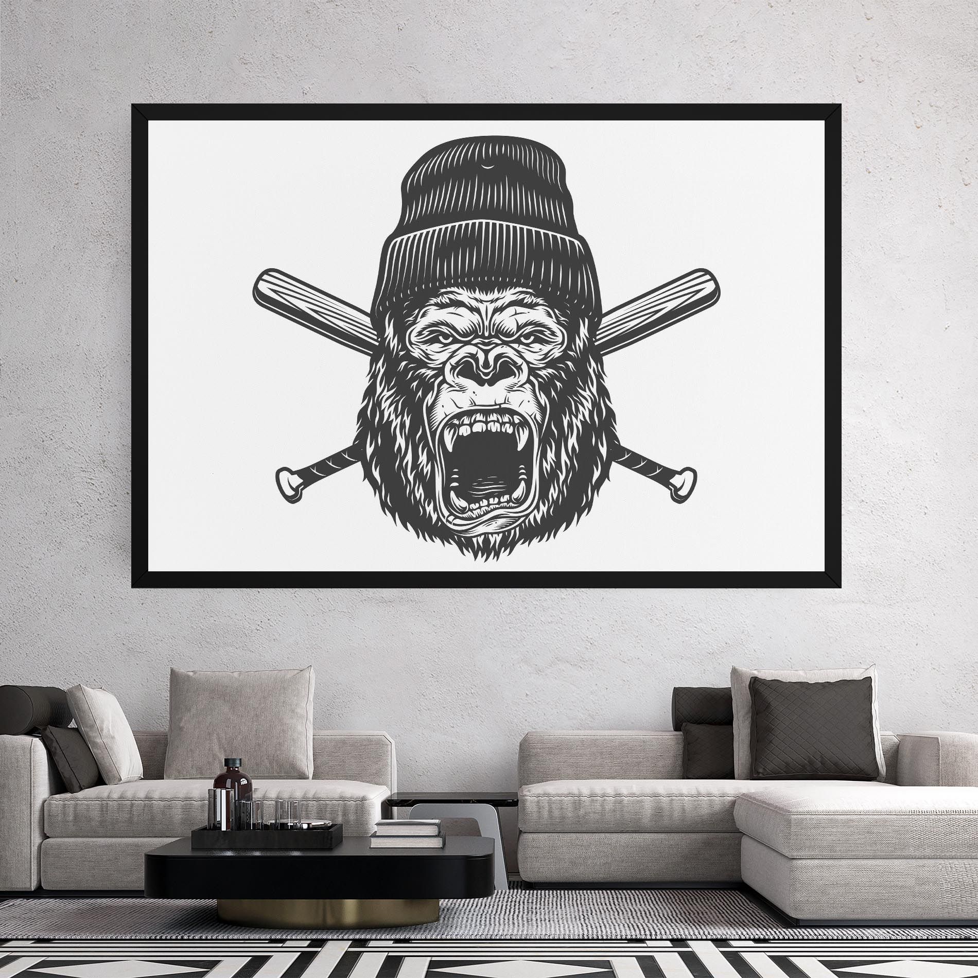 Baseball Gorilla mockup 2