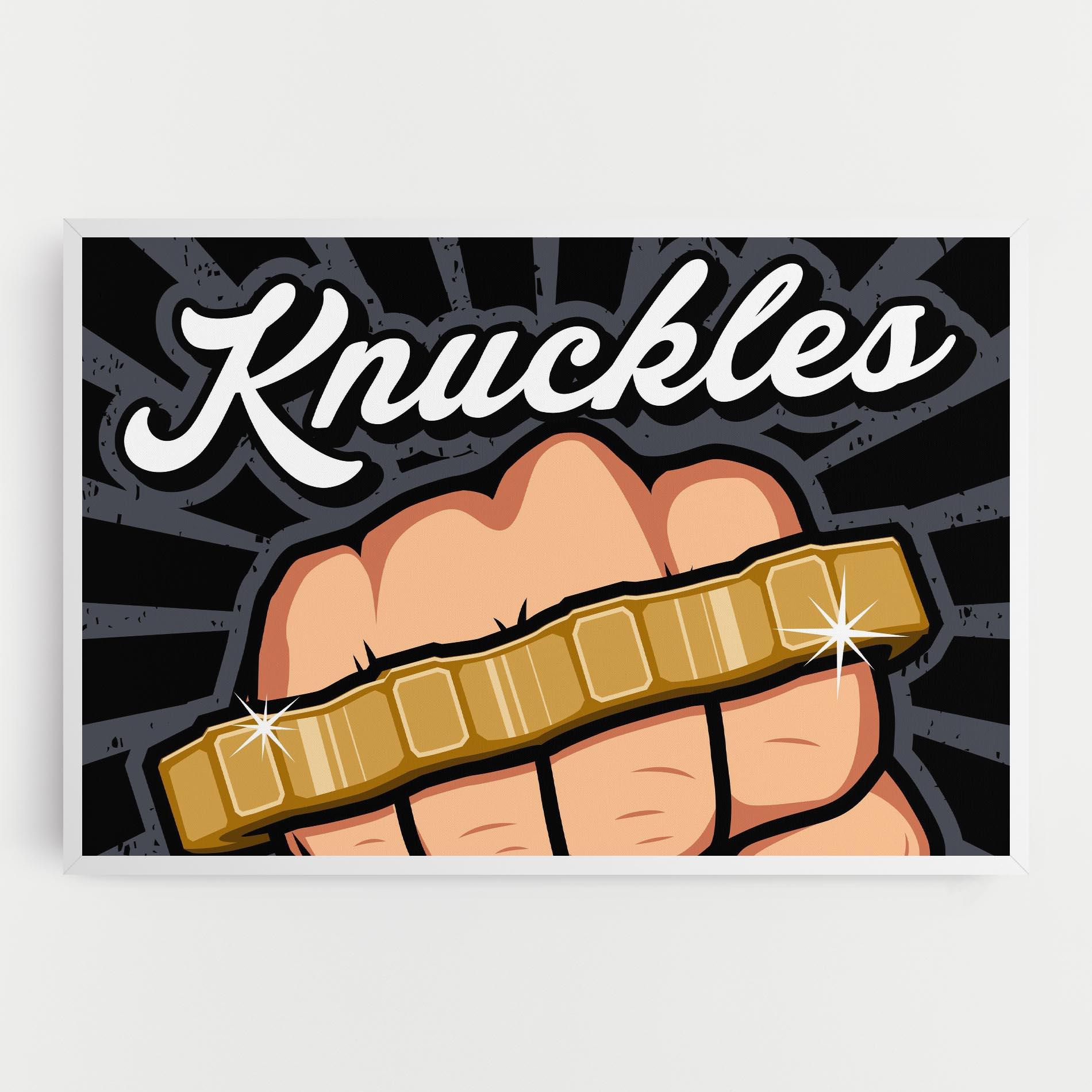 Картина на платно Knuckles mockup 0