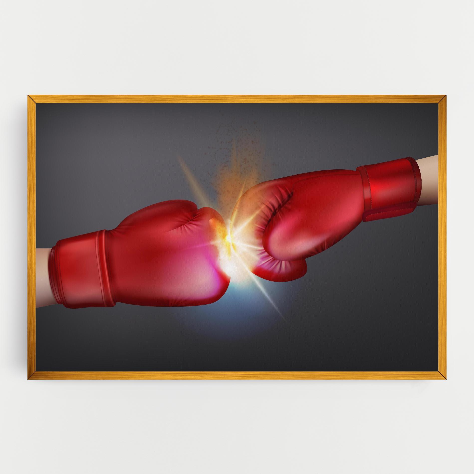 Картина на платно Box Explosion mockup 0