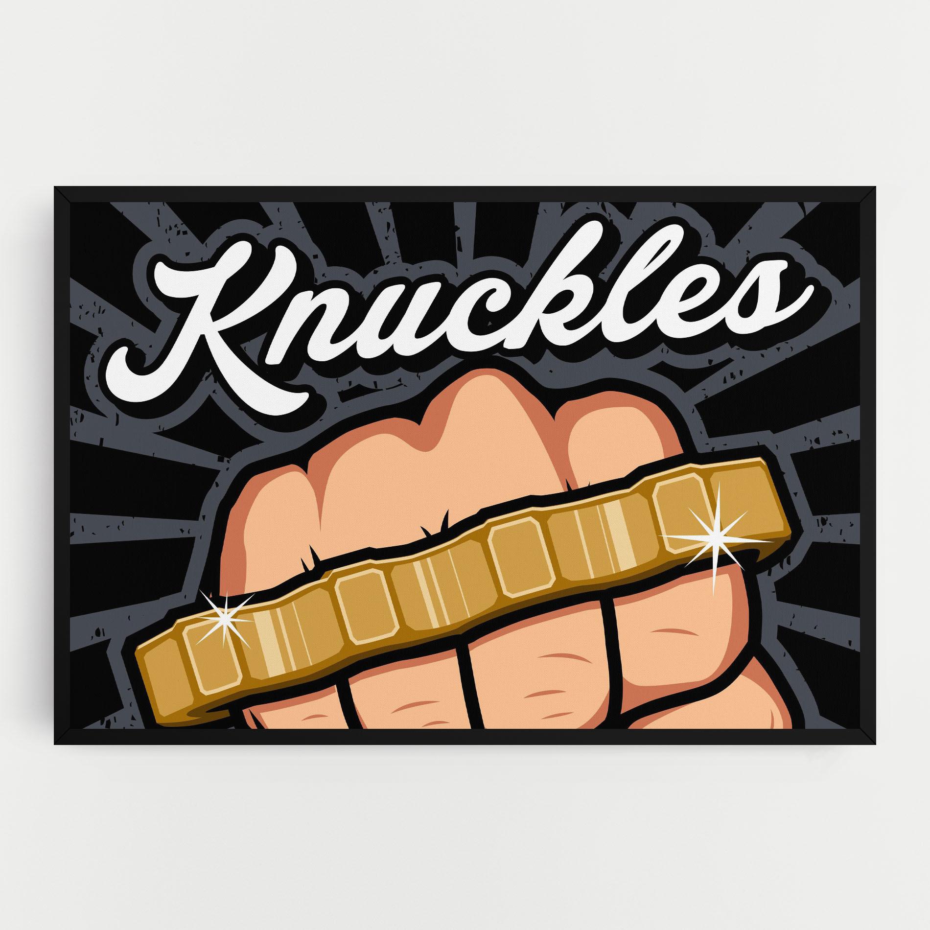 Картина на платно Knuckles mockup 0