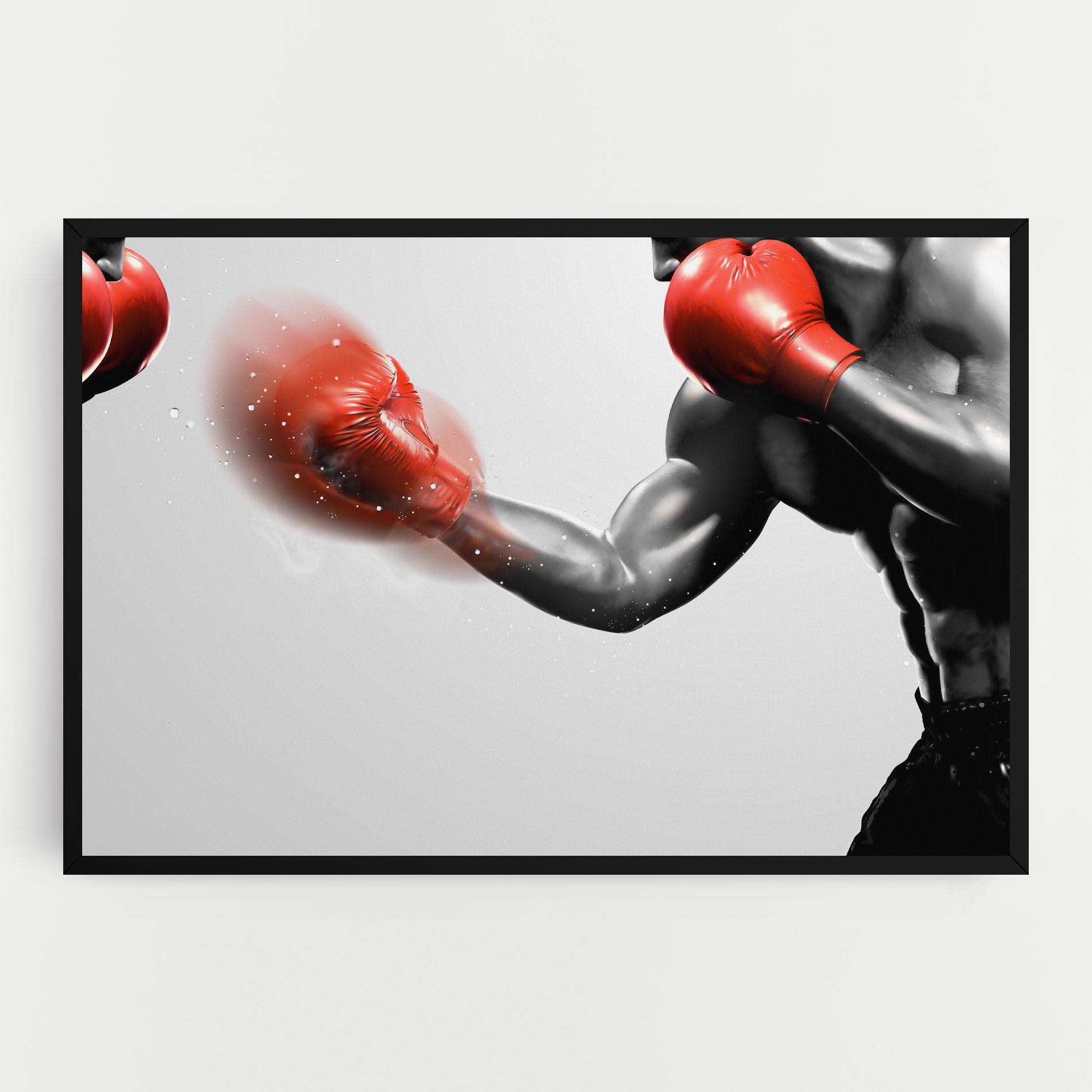 Картина на платно Red Smoke Box mockup 0