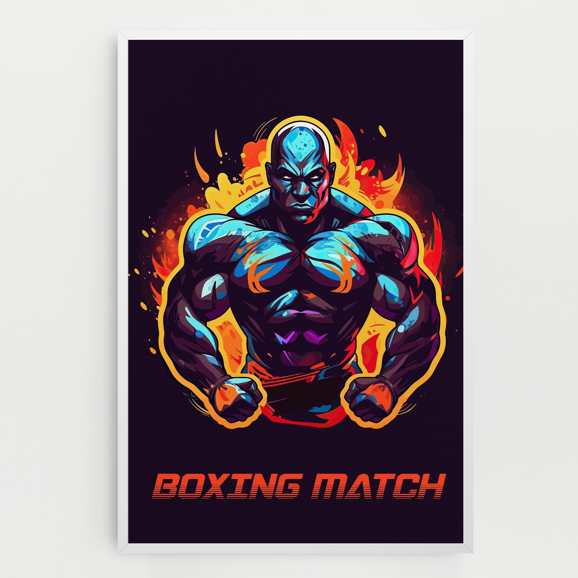 Картина на платно Boxing Strong Match mockup 0