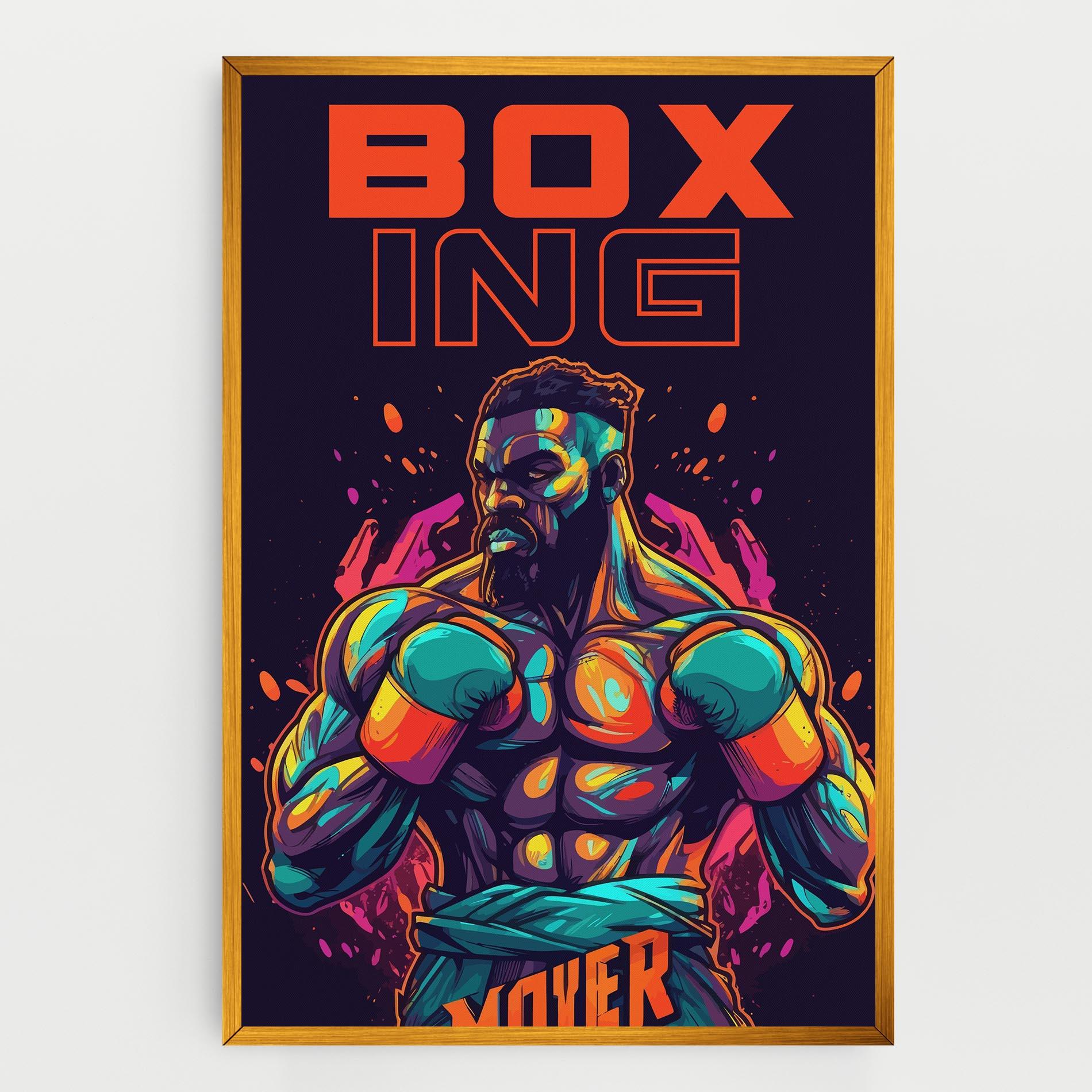 Картина на платно Box Ing mockup 0