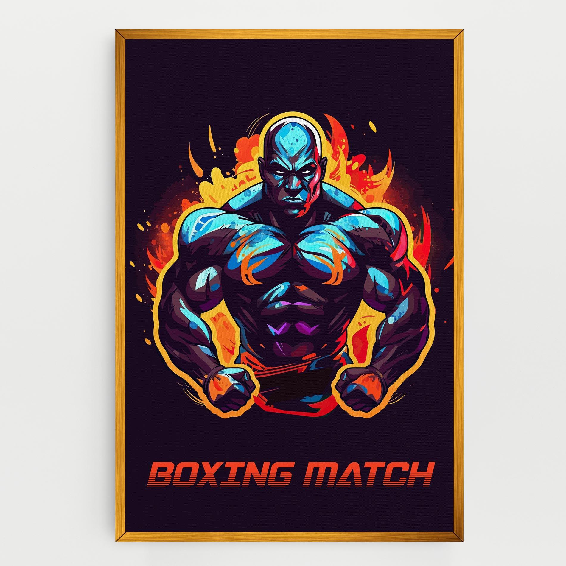 Картина на платно Boxing Strong Match mockup 0