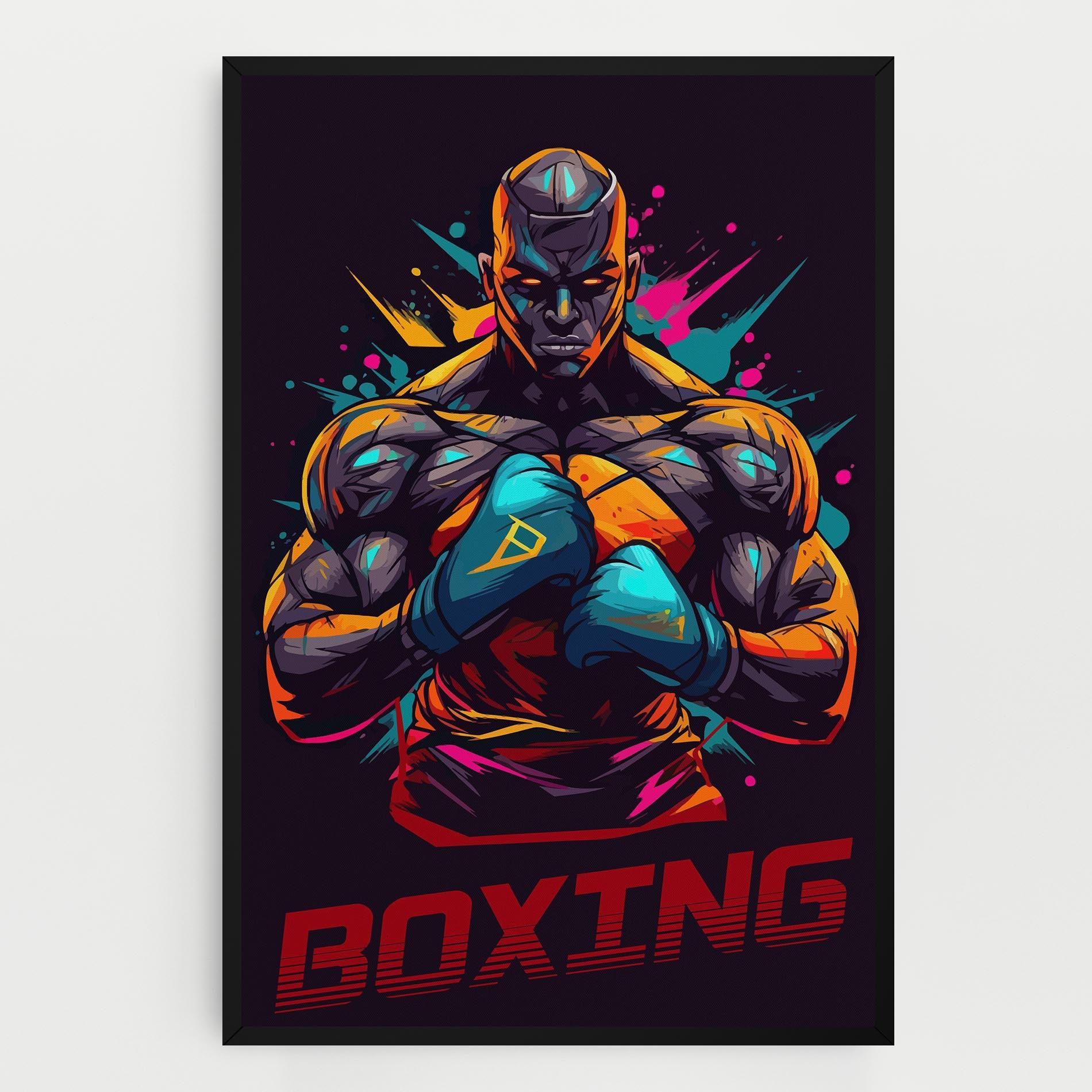 Картина на платно Boxing Strong mockup 0