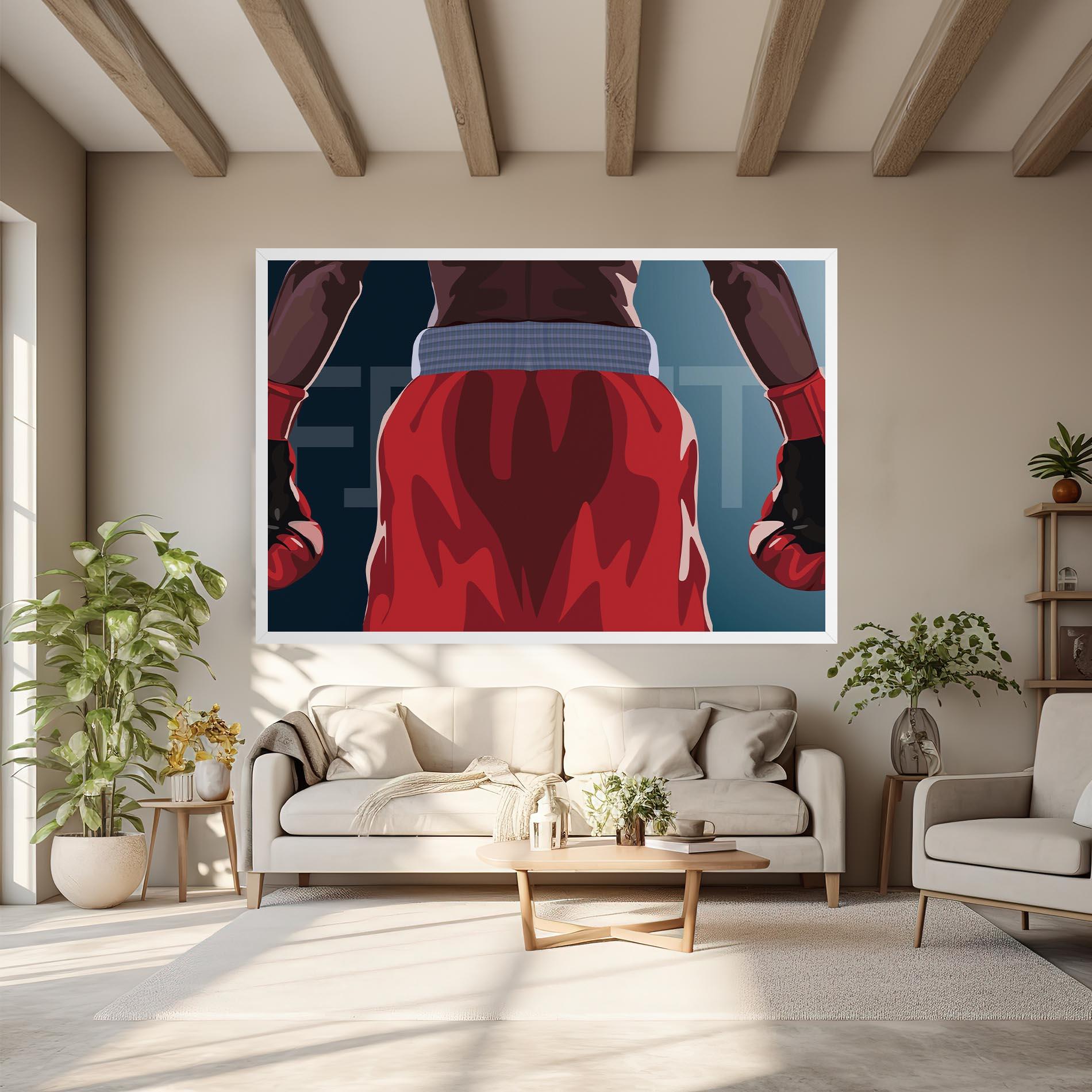 Картина на платно Fight Box mockup 6