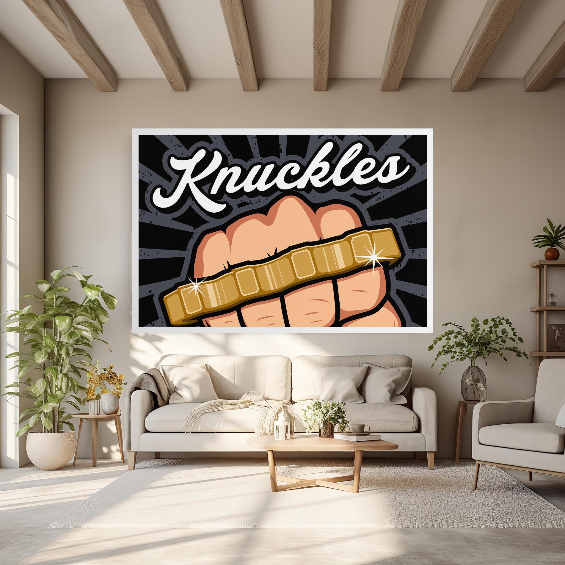 Картина на платно Knuckles mockup 6