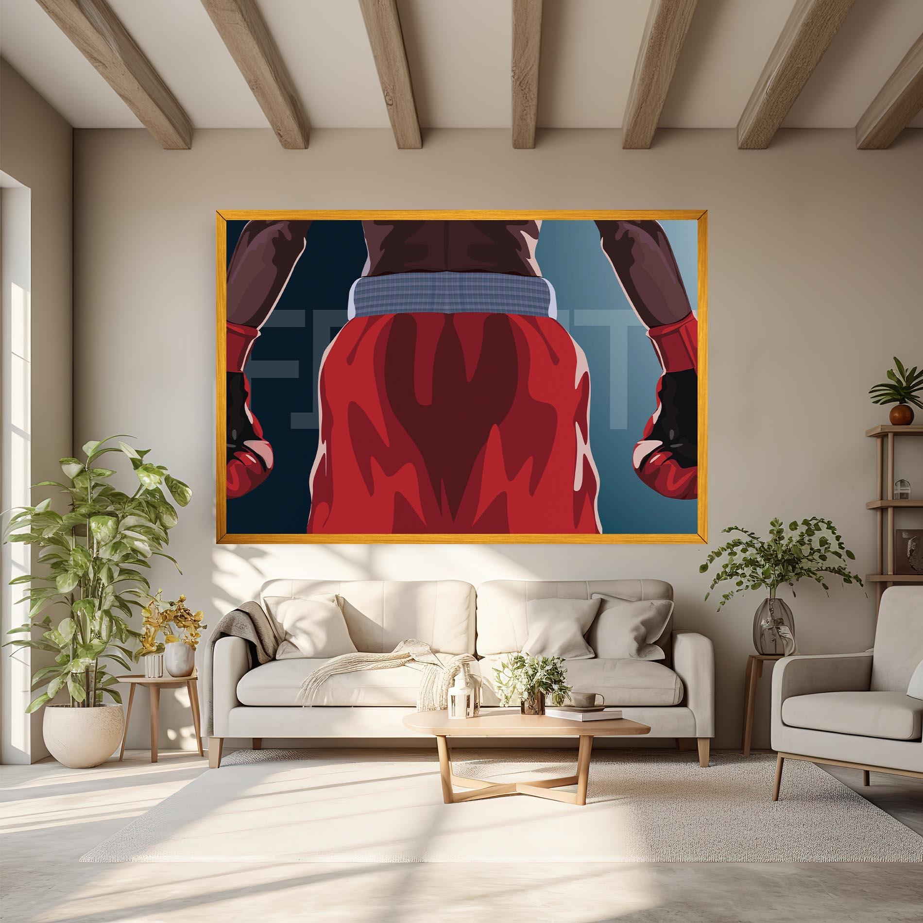 Картина на платно Fight Box mockup 6