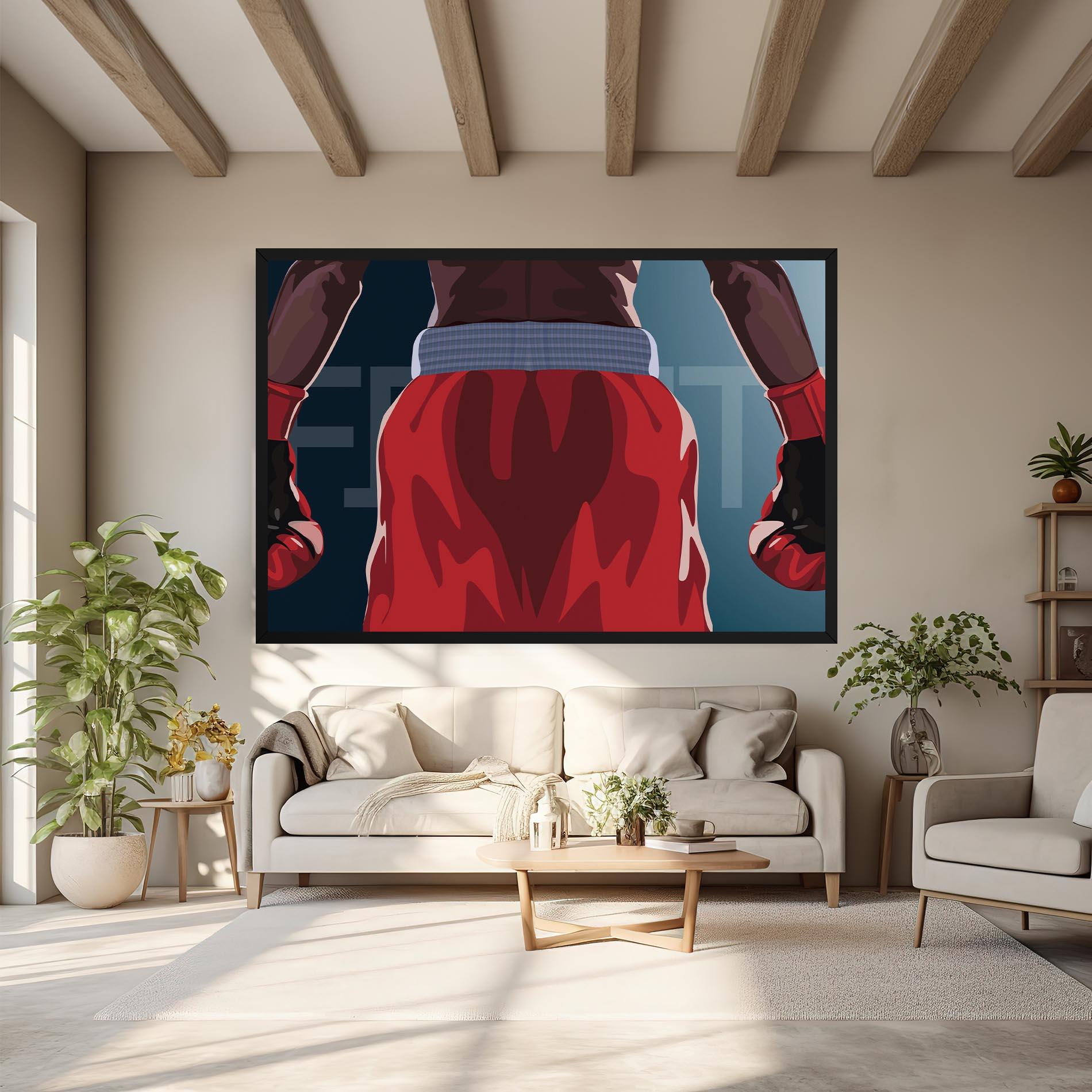 Картина на платно Fight Box mockup 6