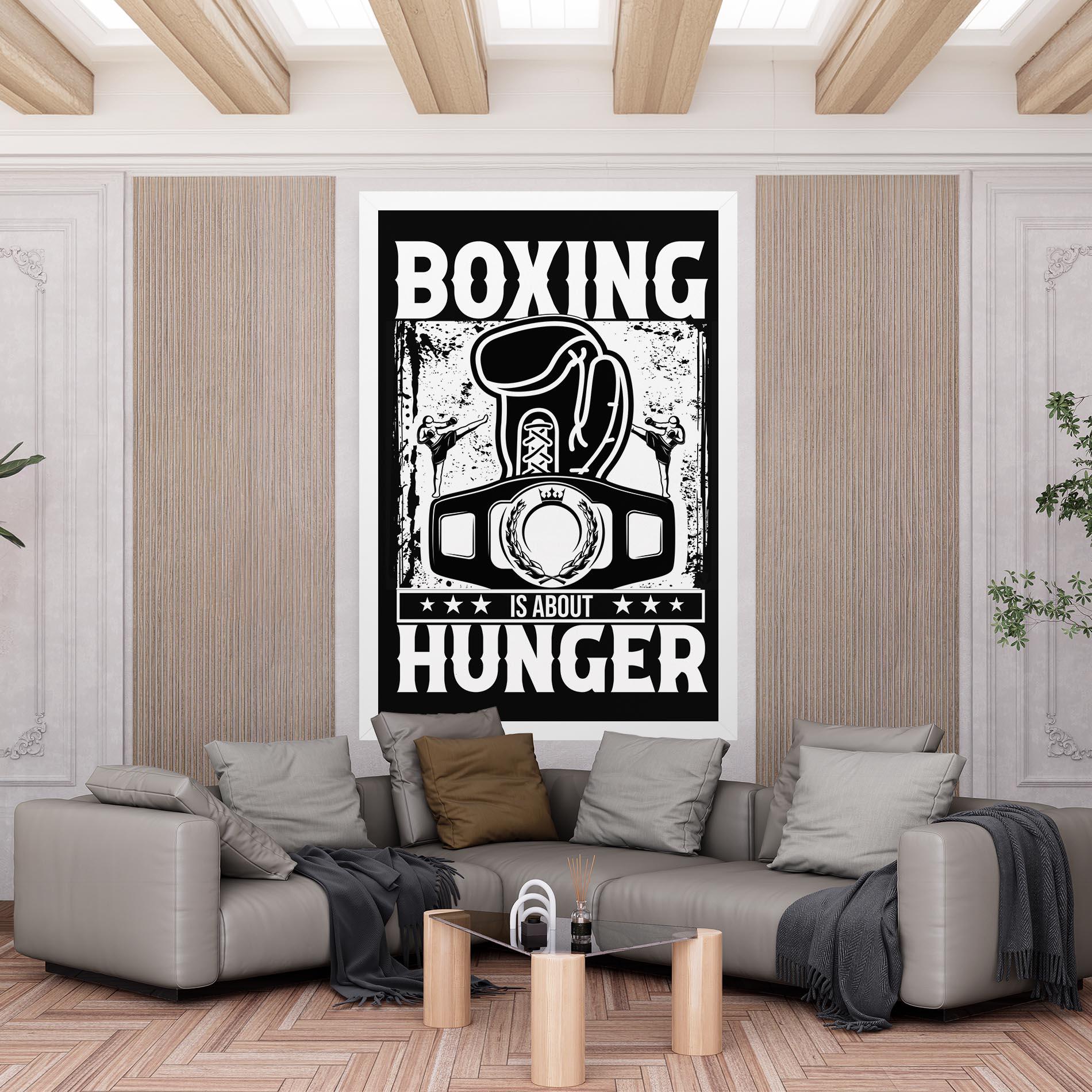 Картина на платно Boxing Hunger mockup 6
