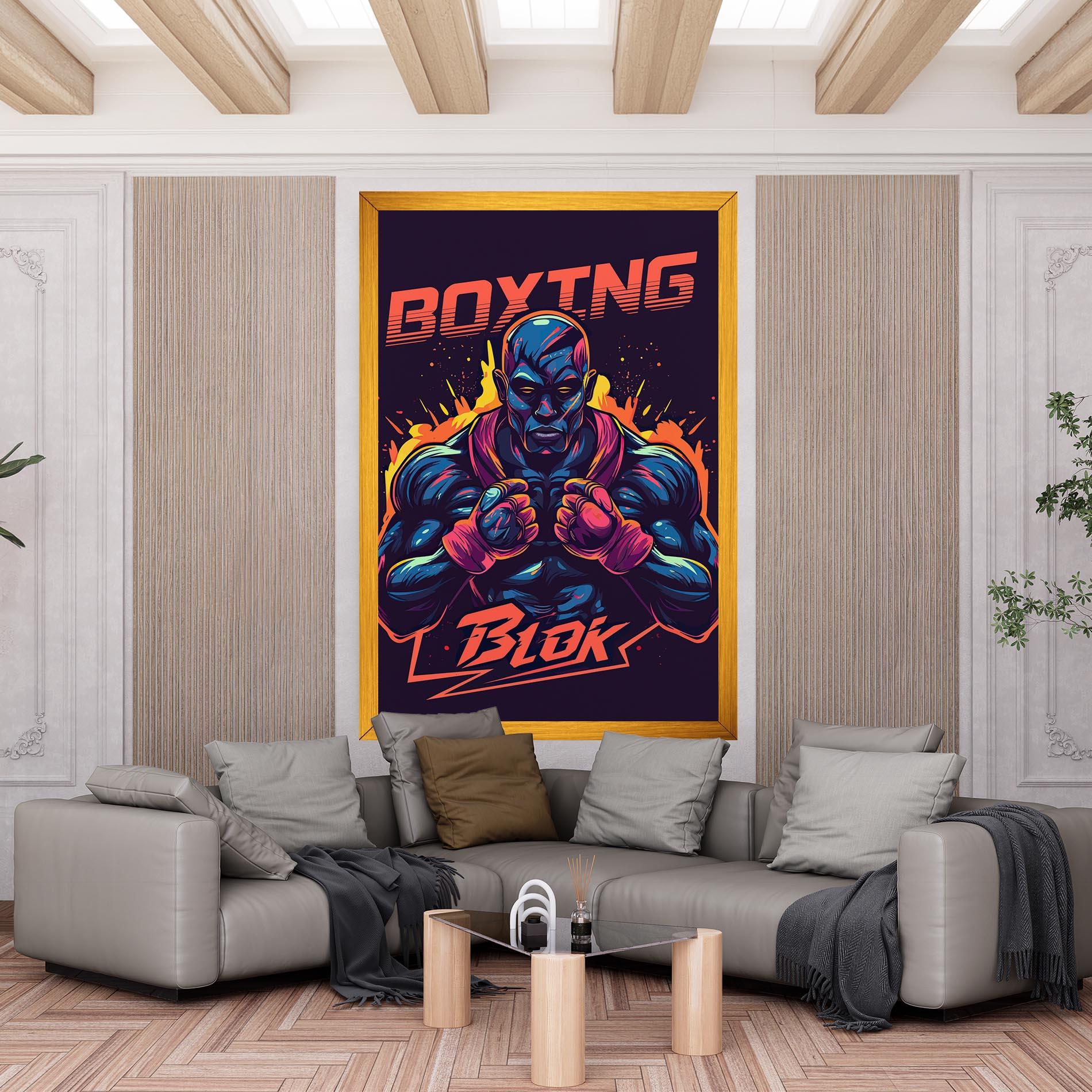 Картина на платно Boxing Blok mockup 6