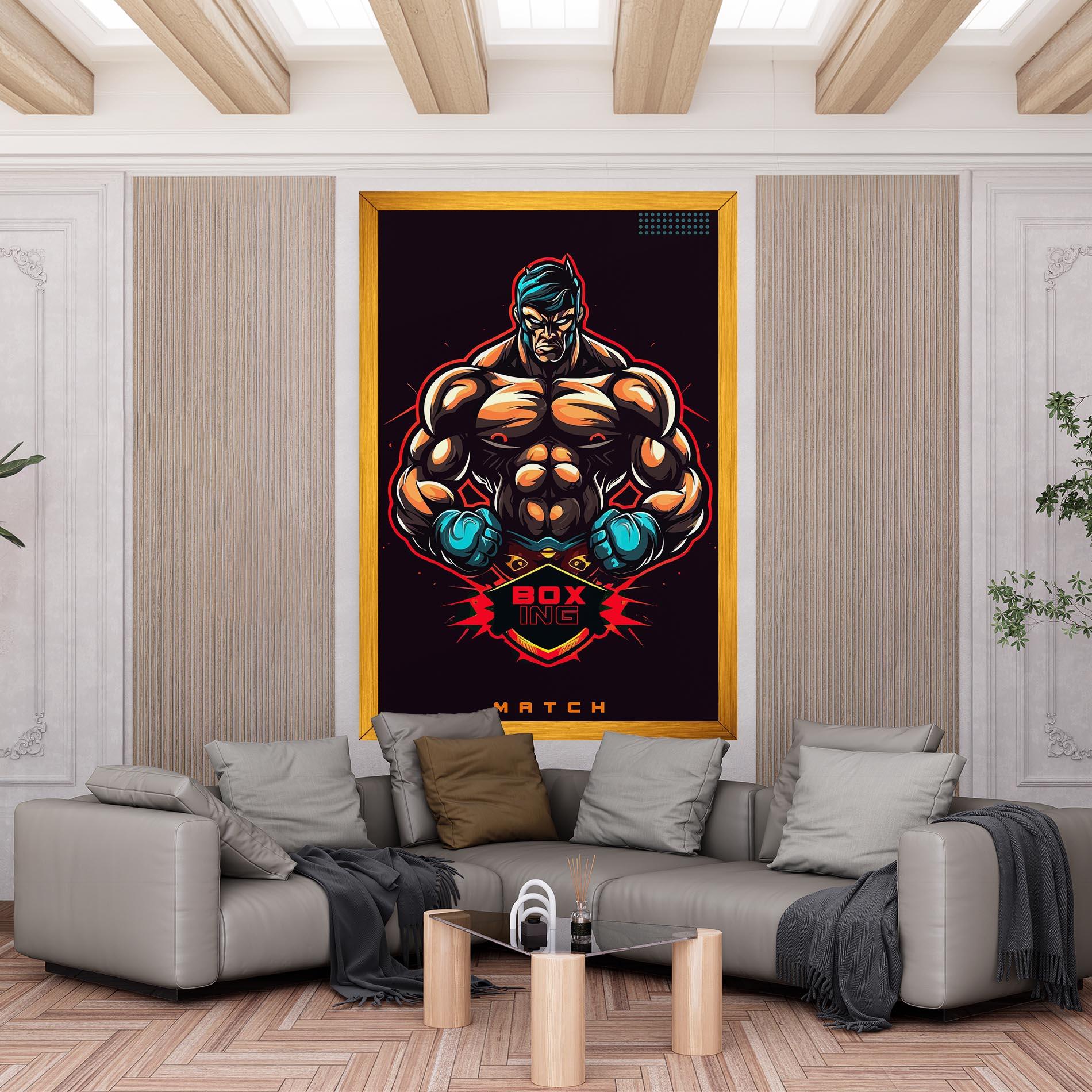 Картина на платно Light Blue Gloves mockup 6