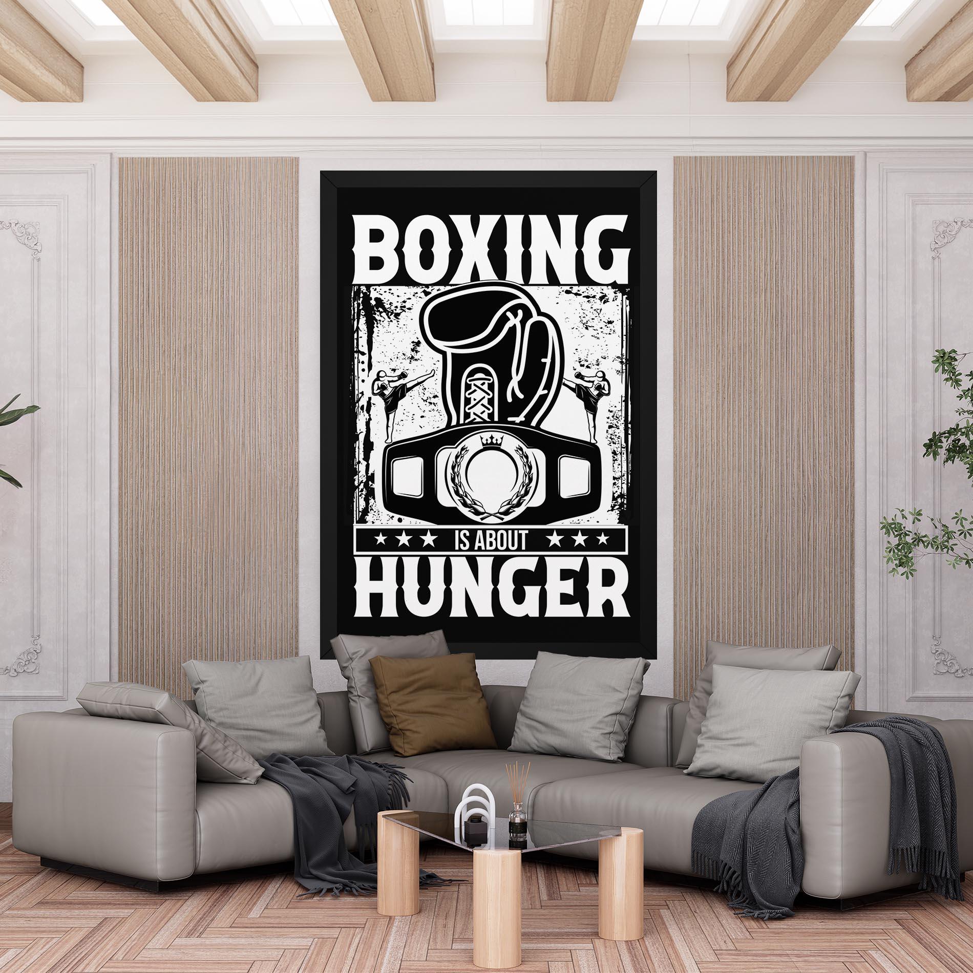 Картина на платно Boxing Hunger mockup 6