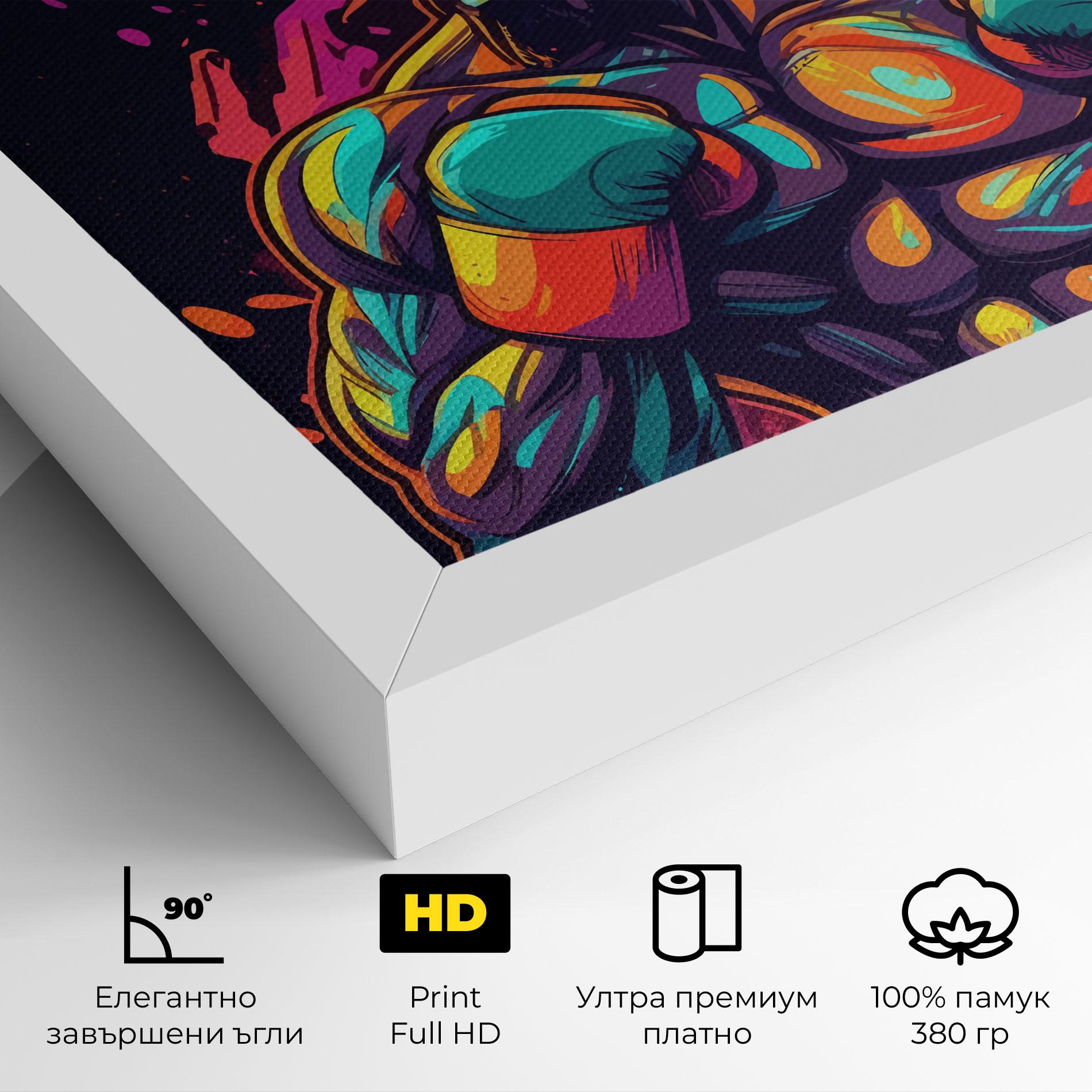 Картина на платно Box Ing mockup 4