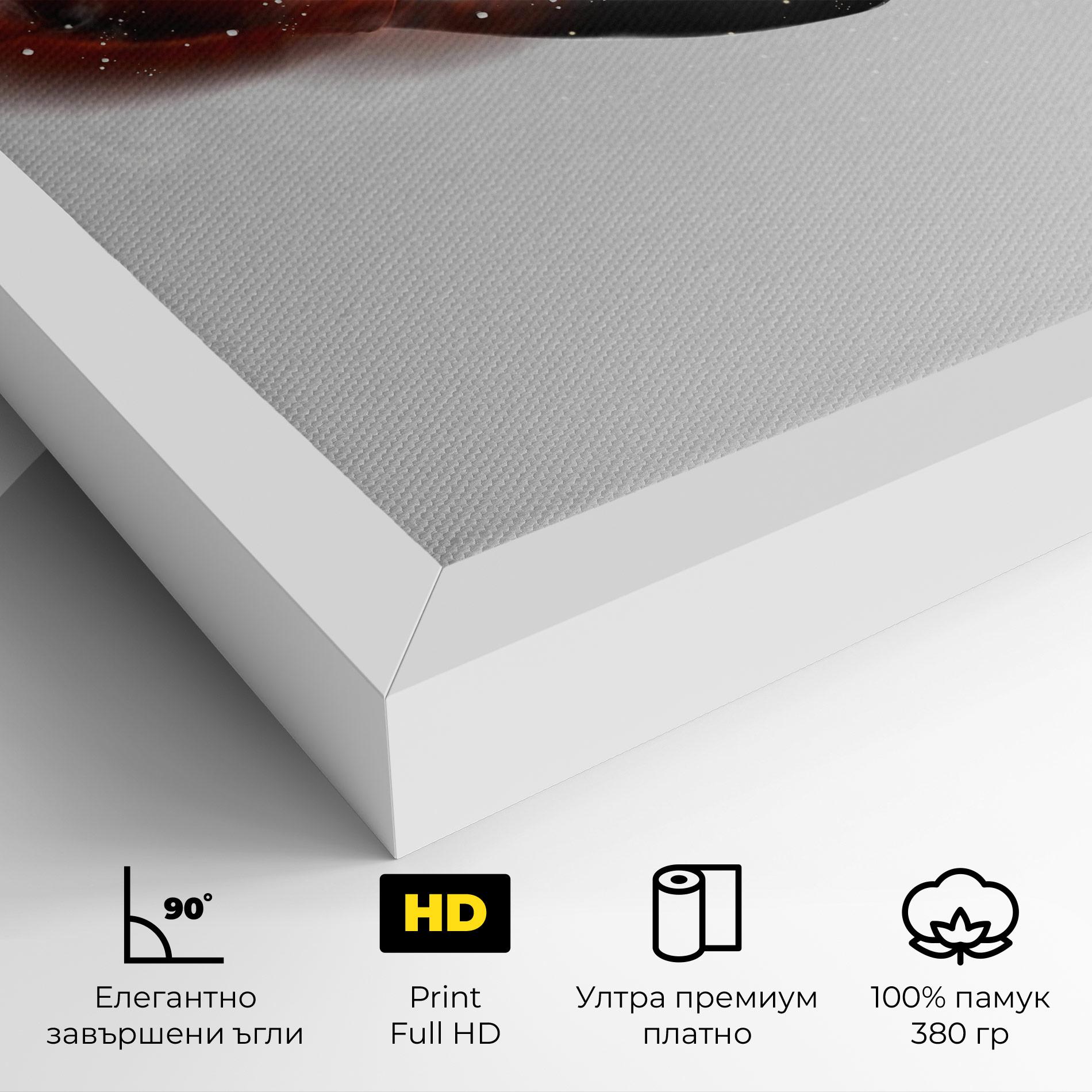 Картина на платно Red Smoke Box mockup 4