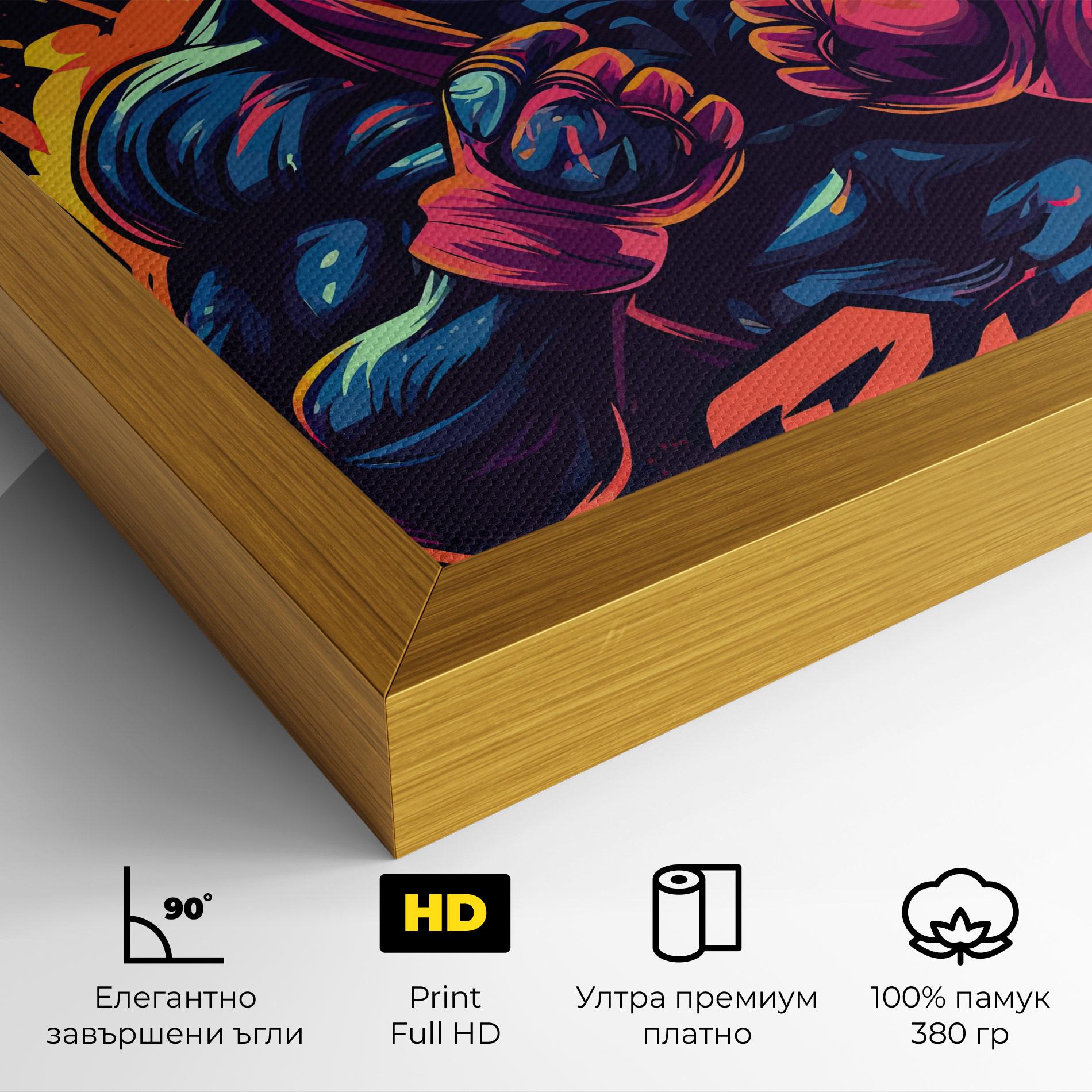 Картина на платно Boxing Blok mockup 4