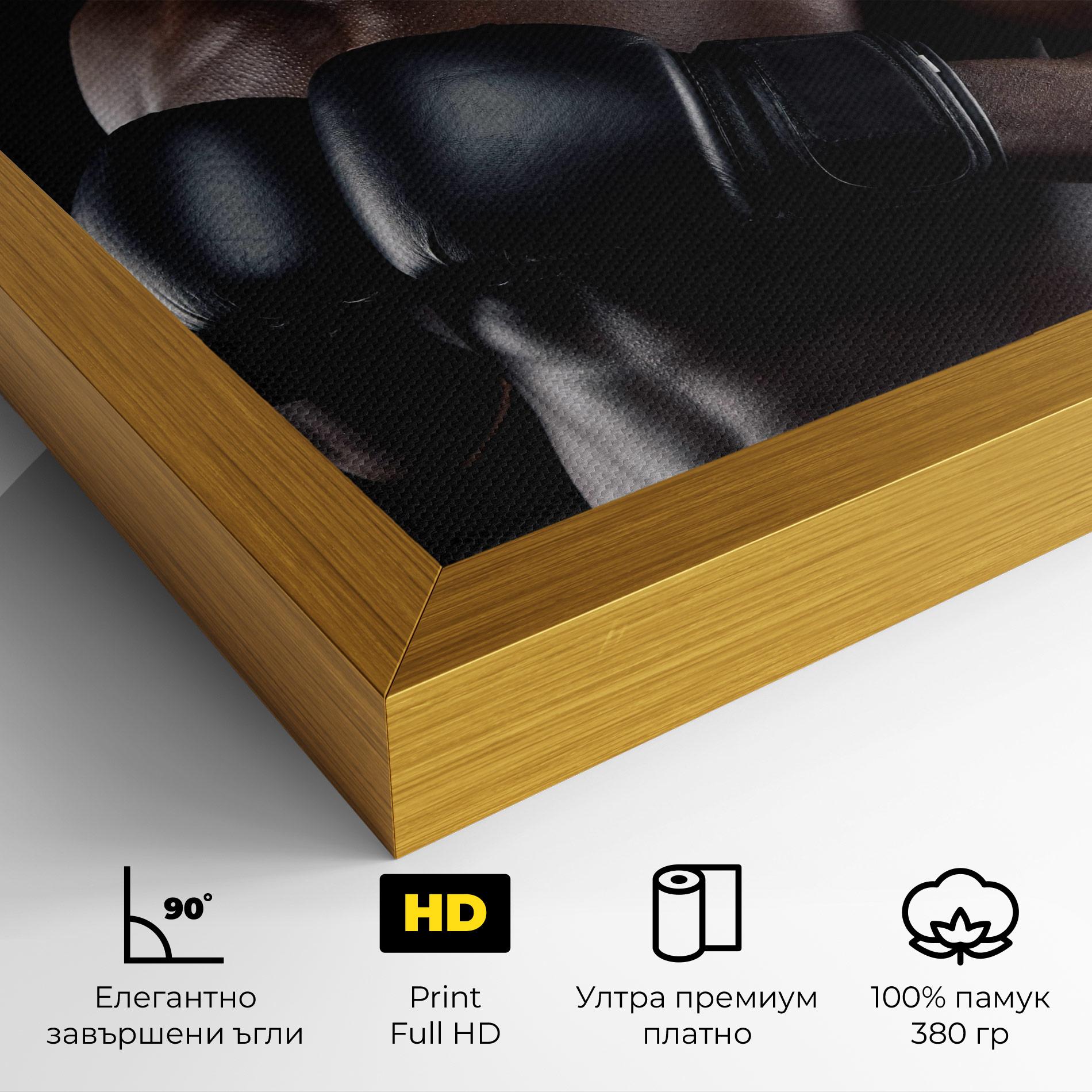 Картина на платно Powerful Fighter mockup 4