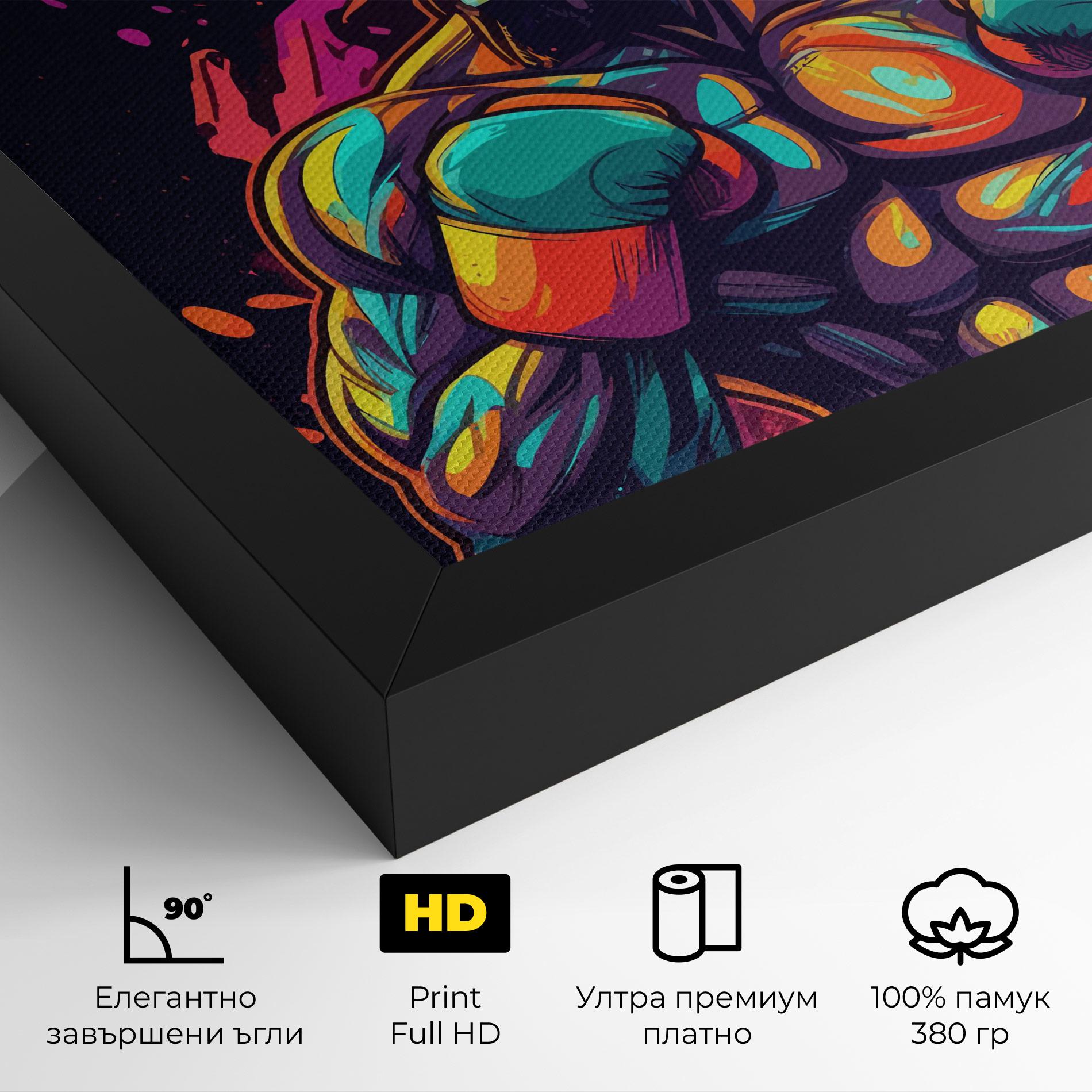 Картина на платно Box Ing mockup 4