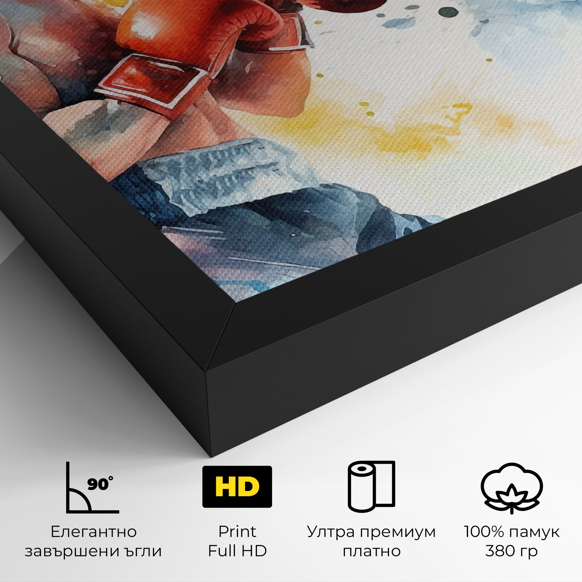 Boxing Match Art mockup 4