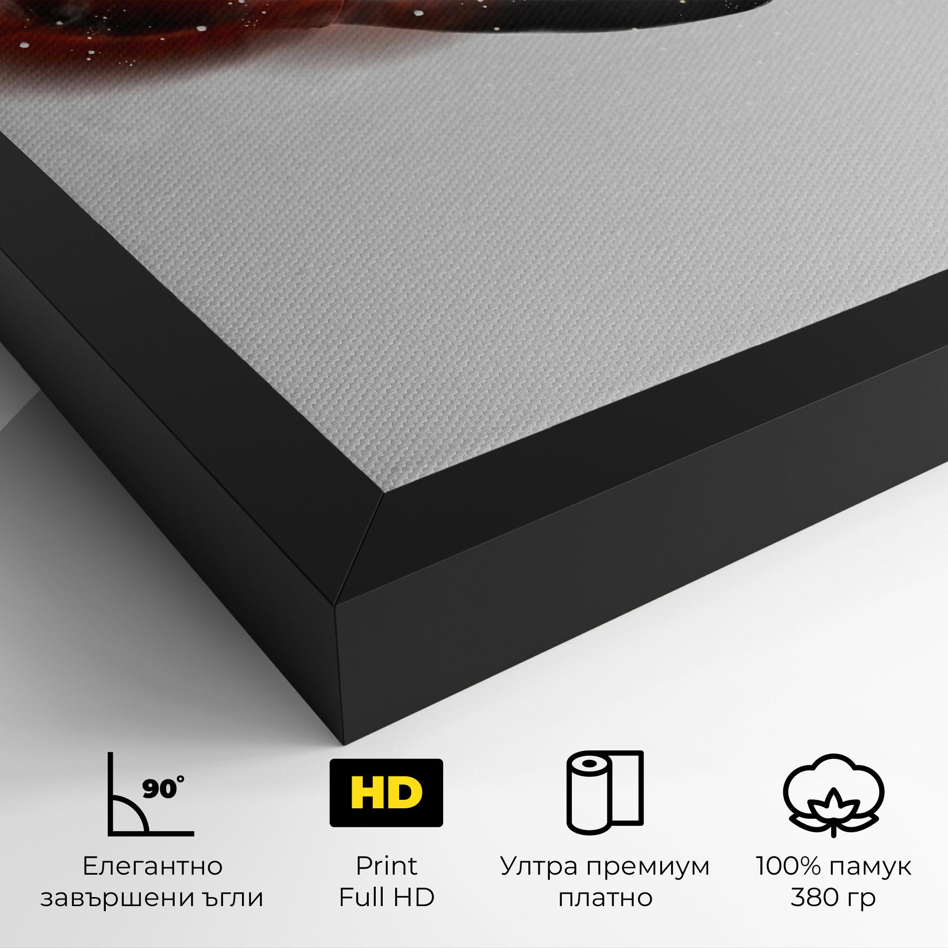 Картина на платно Red Smoke Box mockup 4
