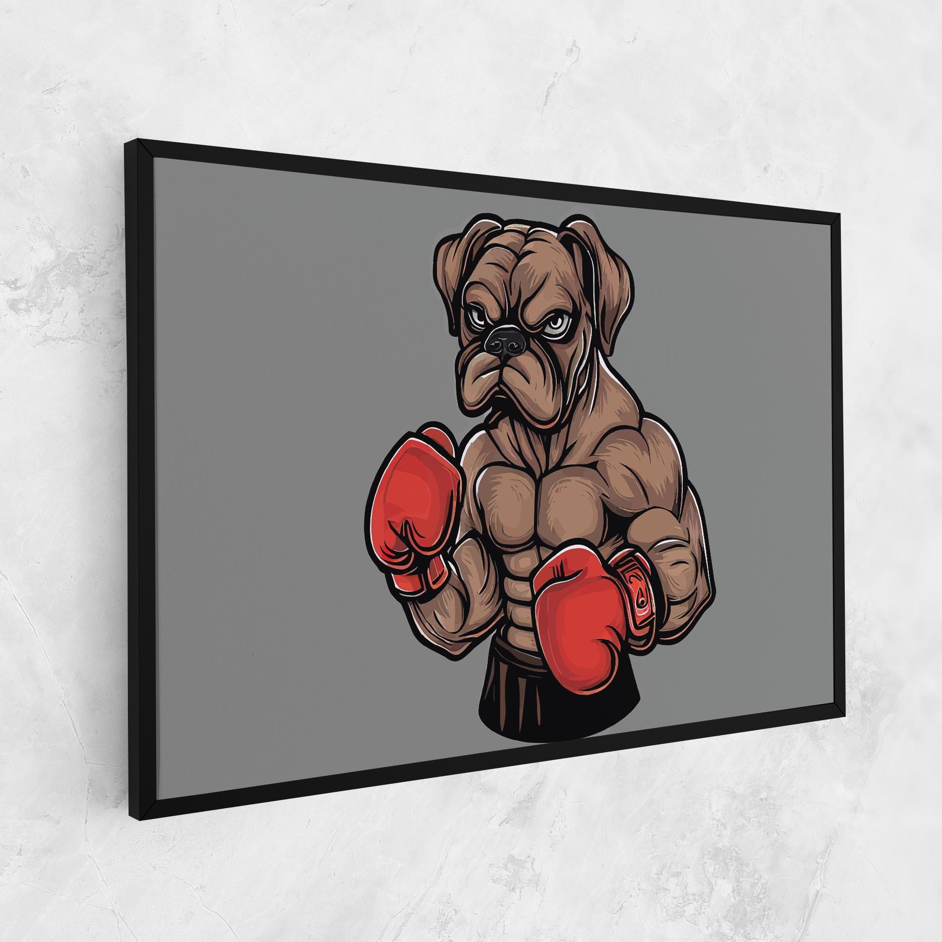 Картина на платно Boxer Dog mockup 1