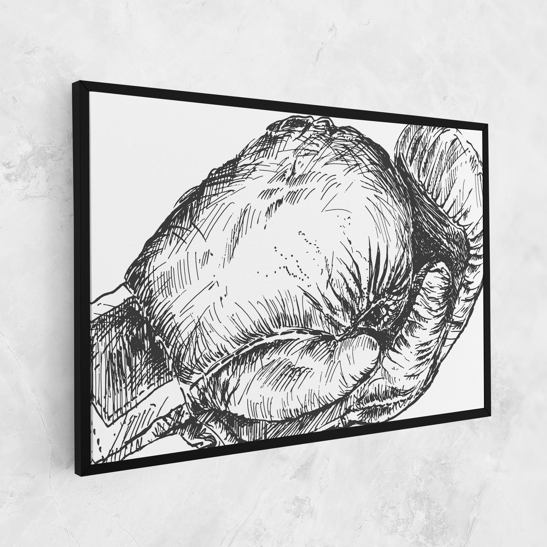 Grey Line Glove mockup 1