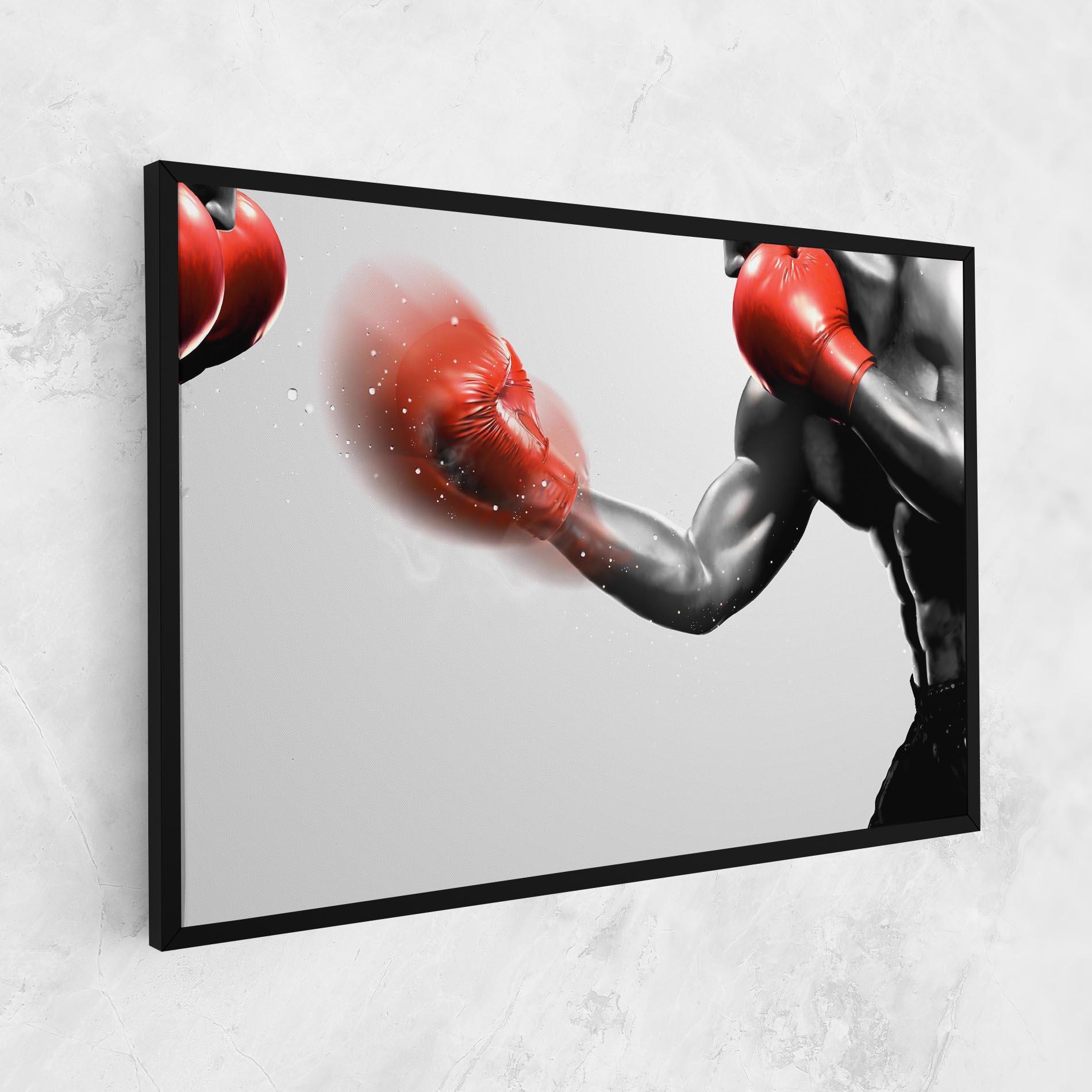 Картина на платно Red Smoke Box mockup 1