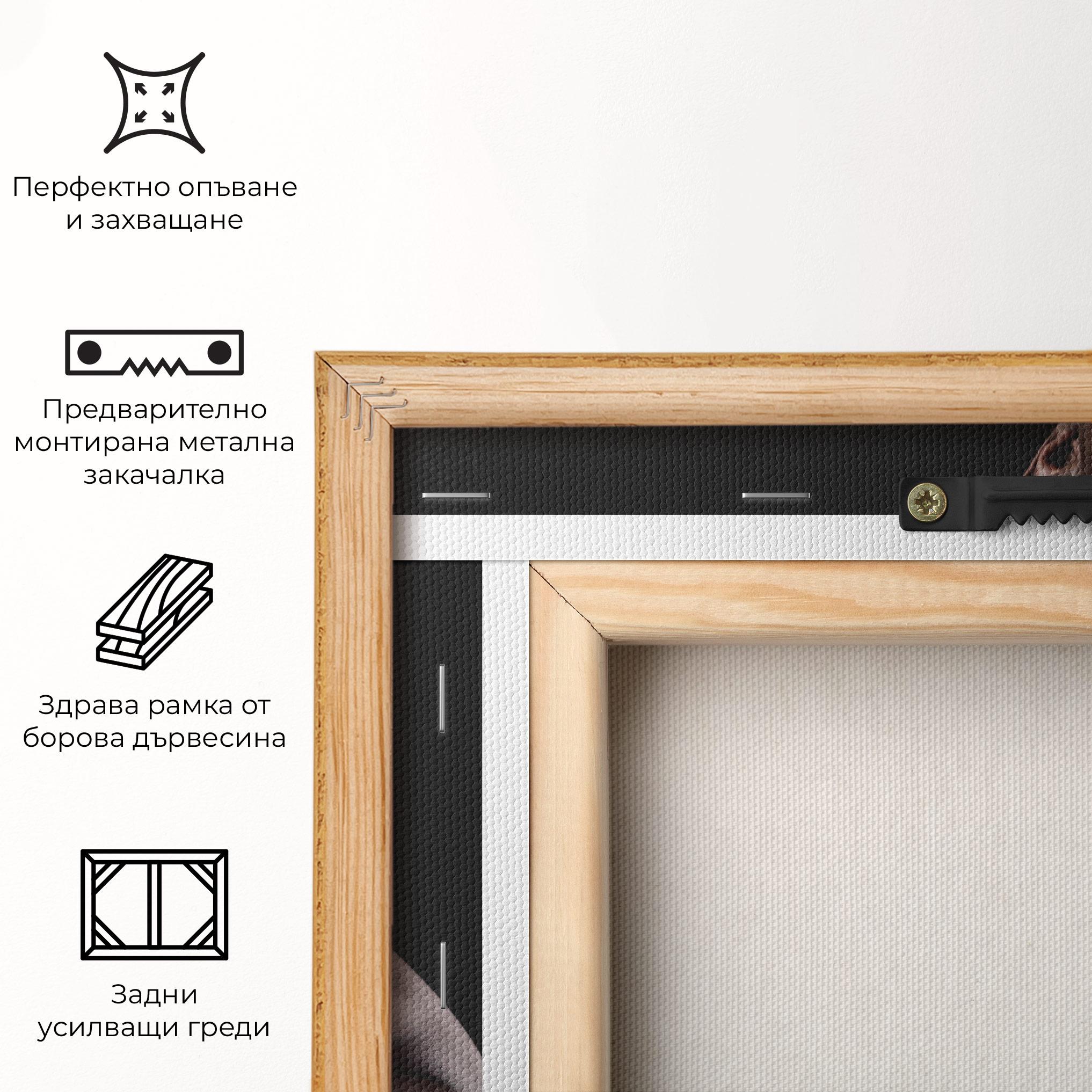 Картина на платно Powerful Fighter mockup 5