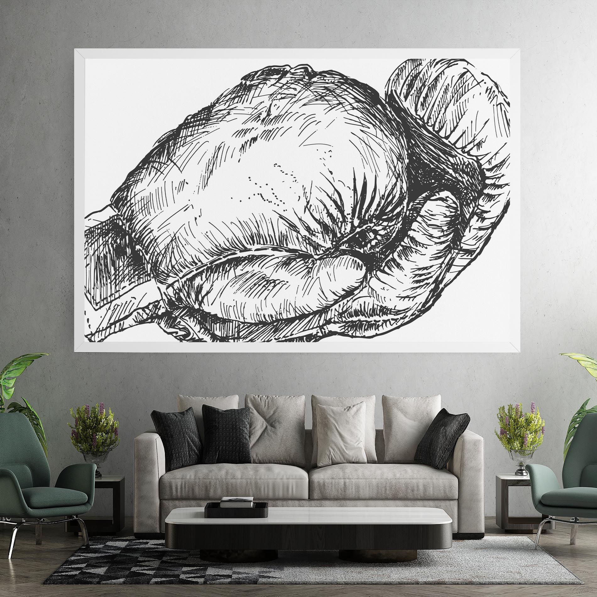 Grey Line Glove mockup 7