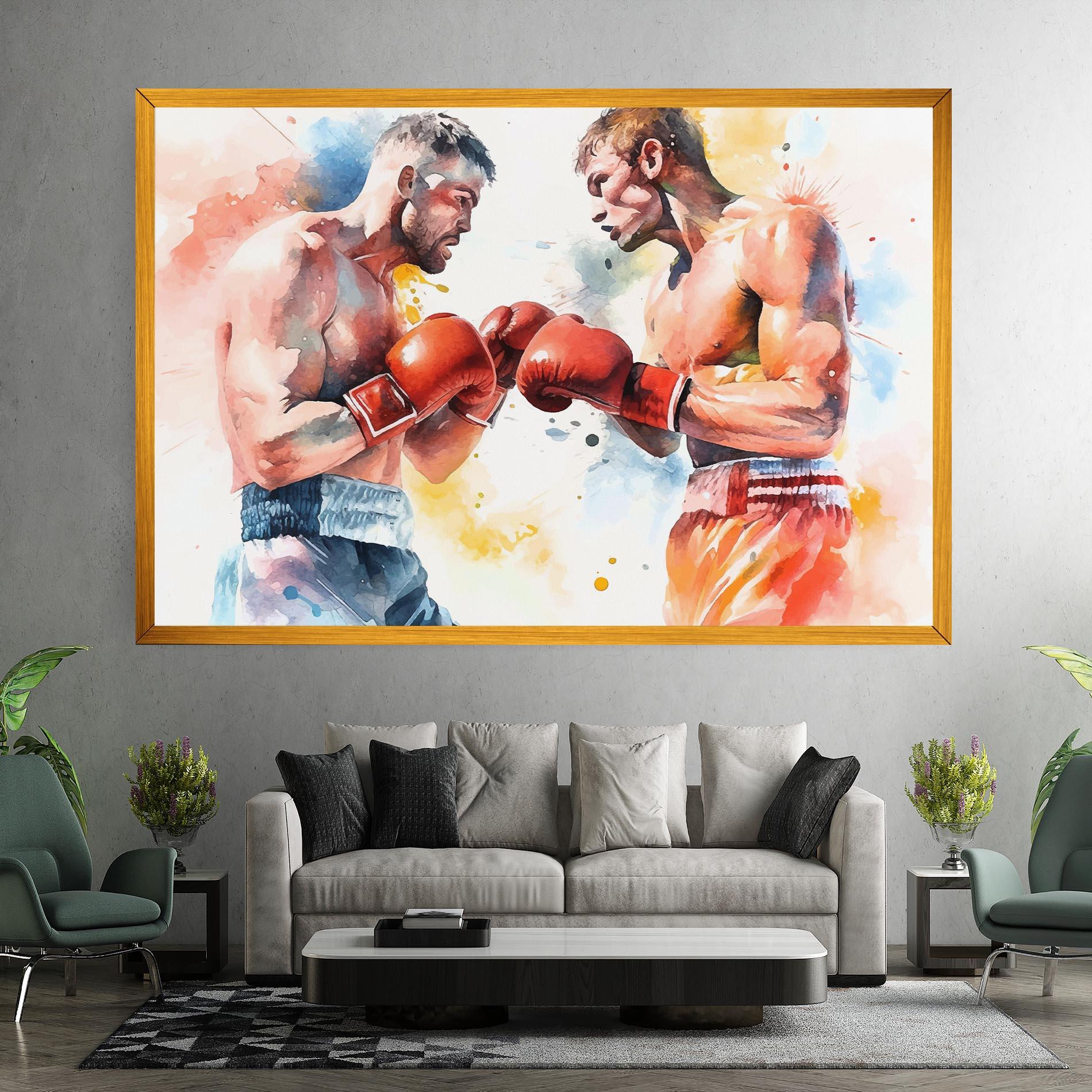 Картина на платно Boxing Match Art mockup 7