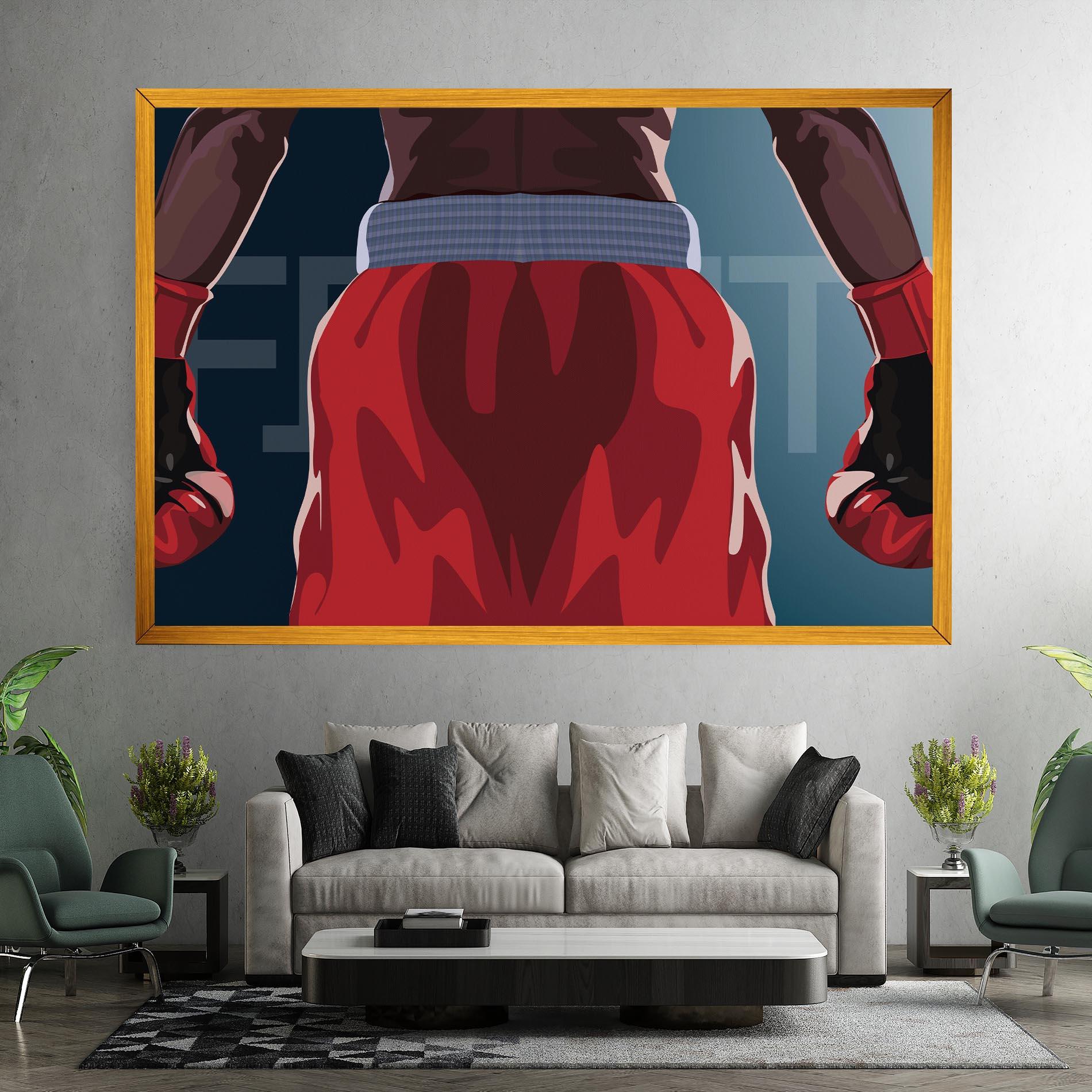 Картина на платно Fight Box mockup 7