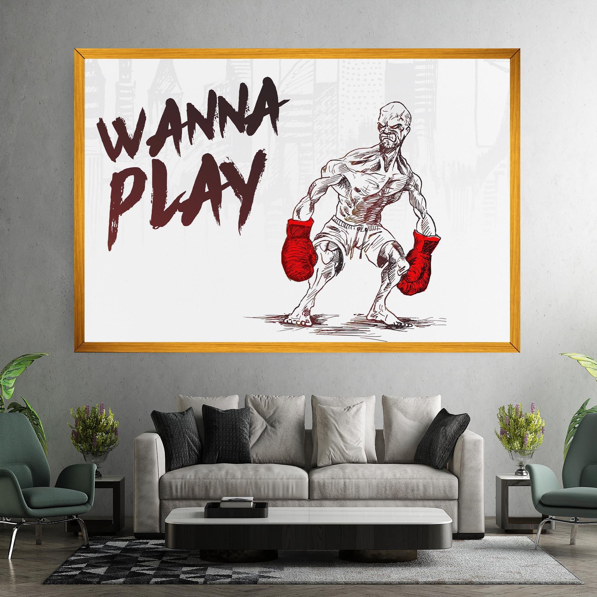Картина на платно Wanna Play Box mockup 7