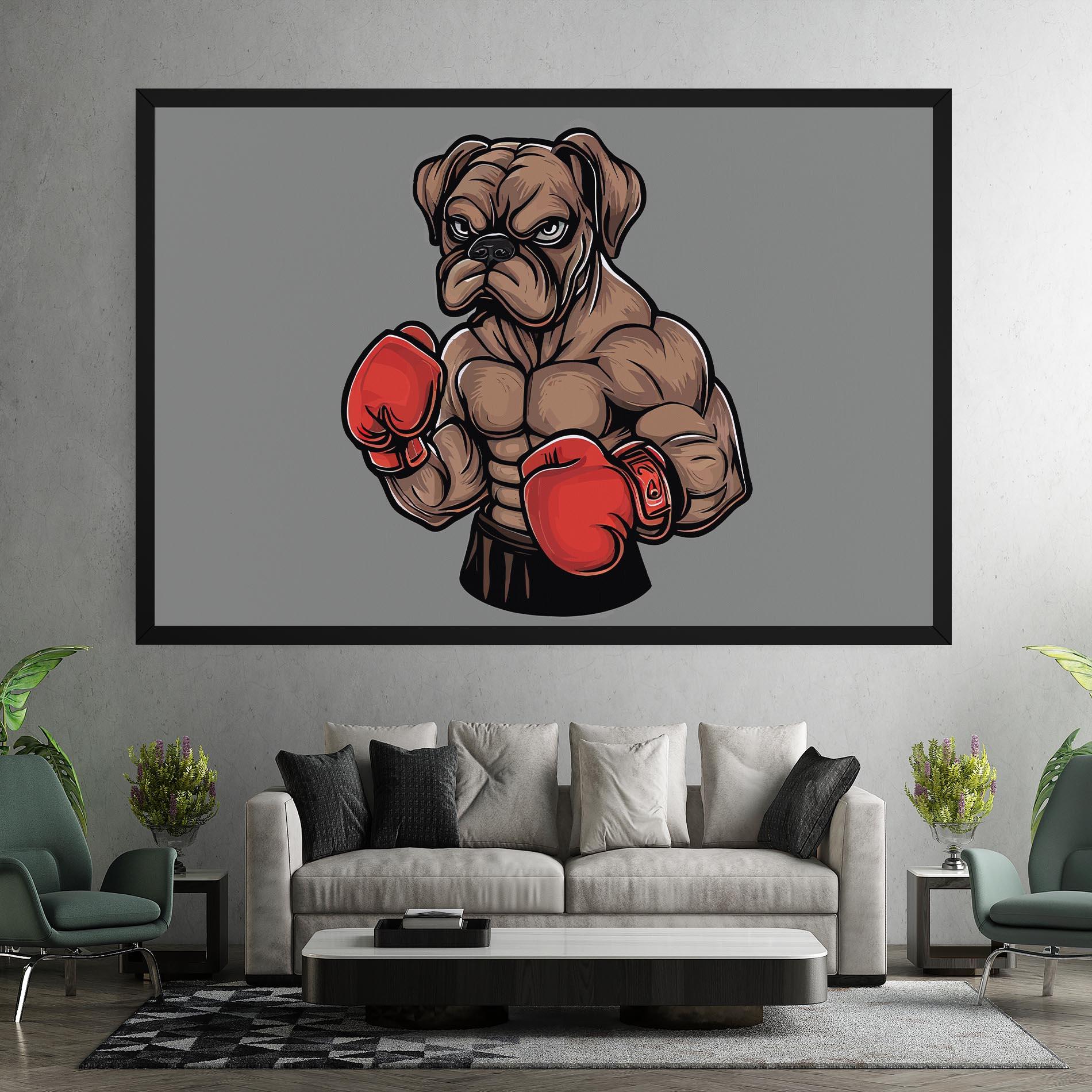 Картина на платно Boxer Dog mockup 7