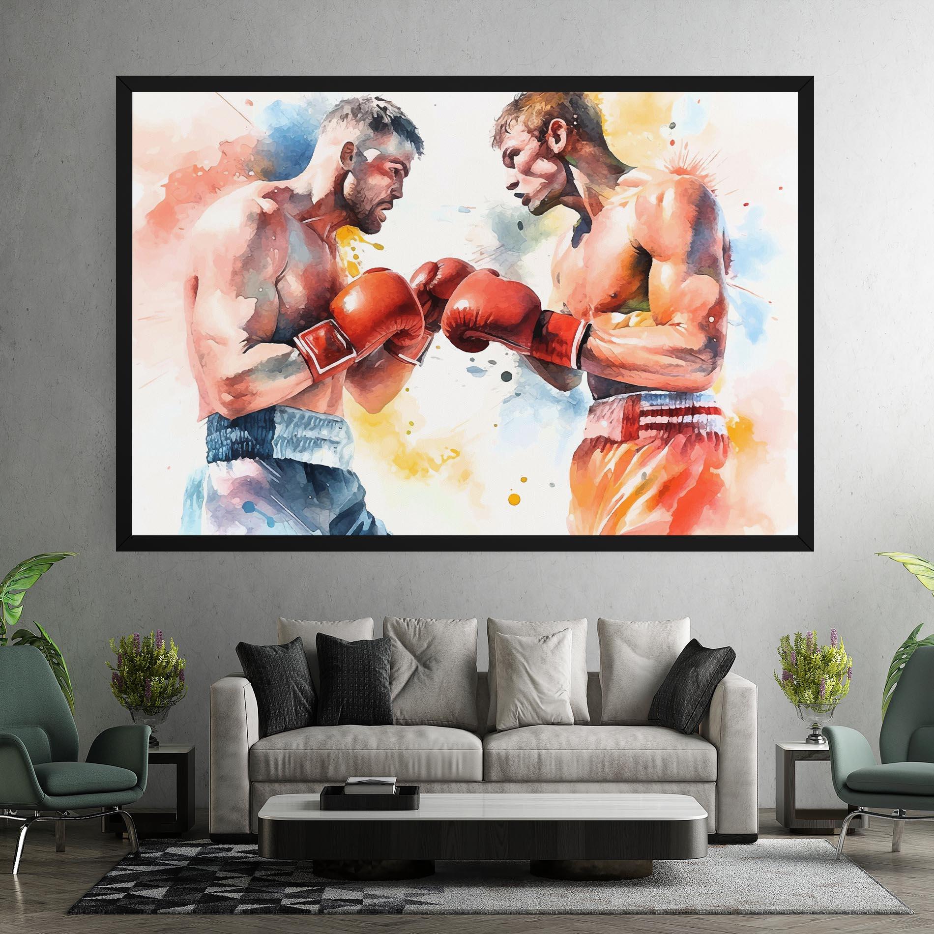 Картина на платно Boxing Match Art mockup 7