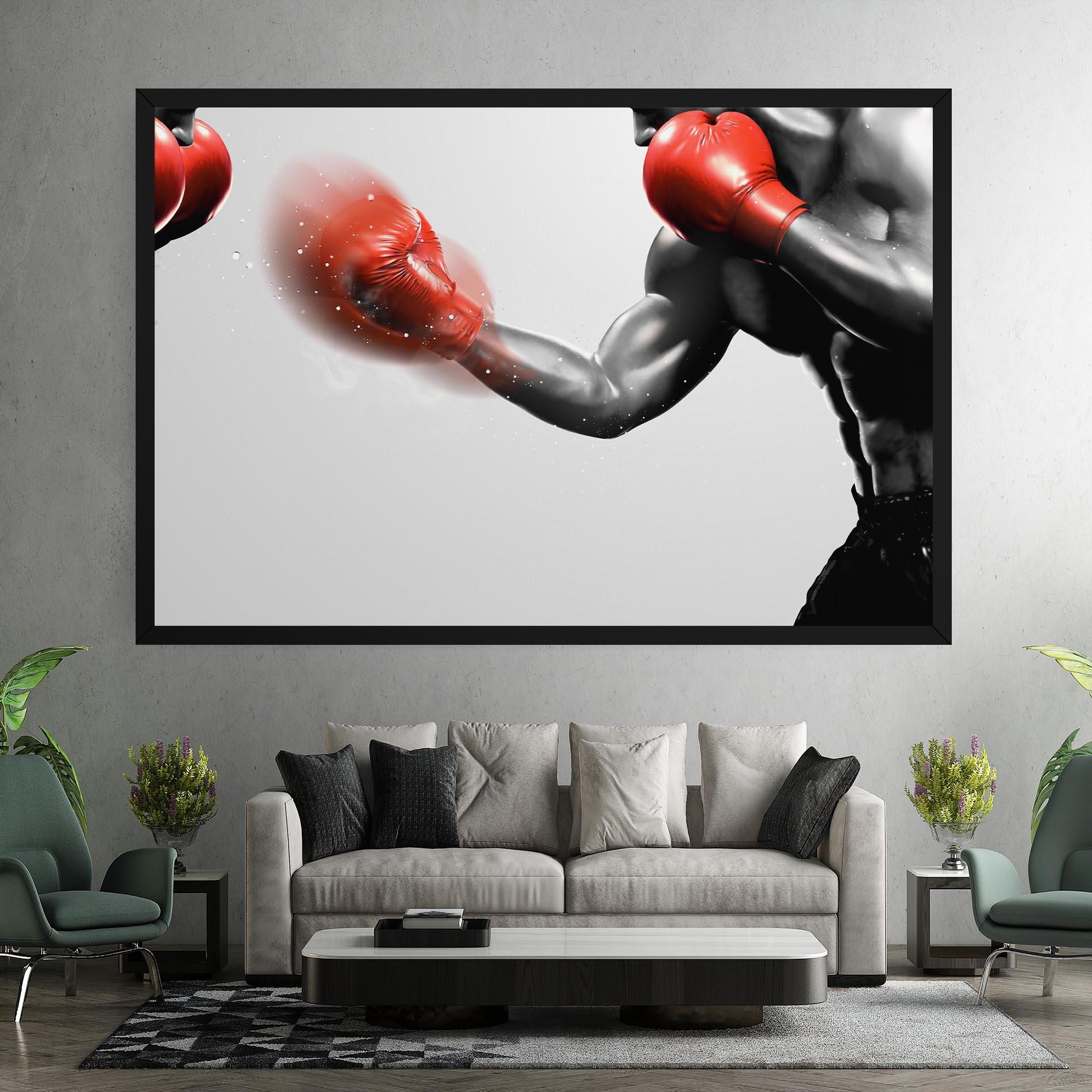 Картина на платно Red Smoke Box mockup 7