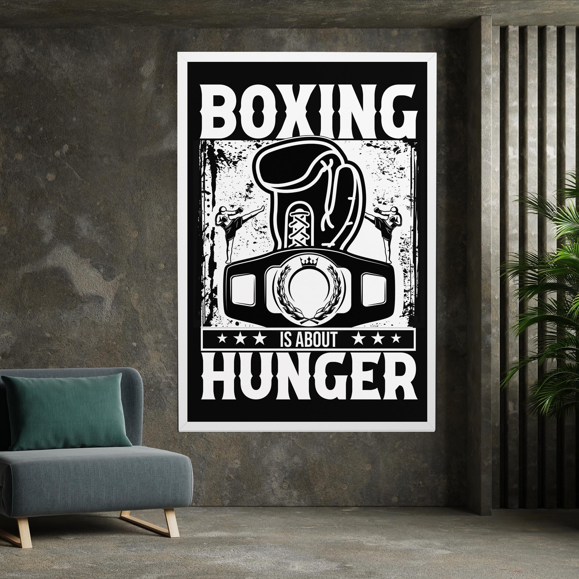 Картина на платно Boxing Hunger mockup 7