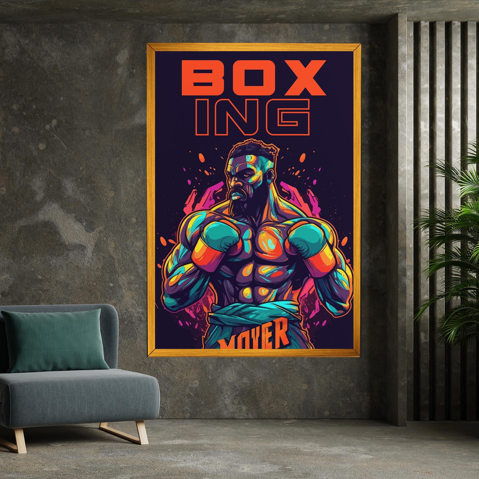 Картина на платно Box Ing mockup 7