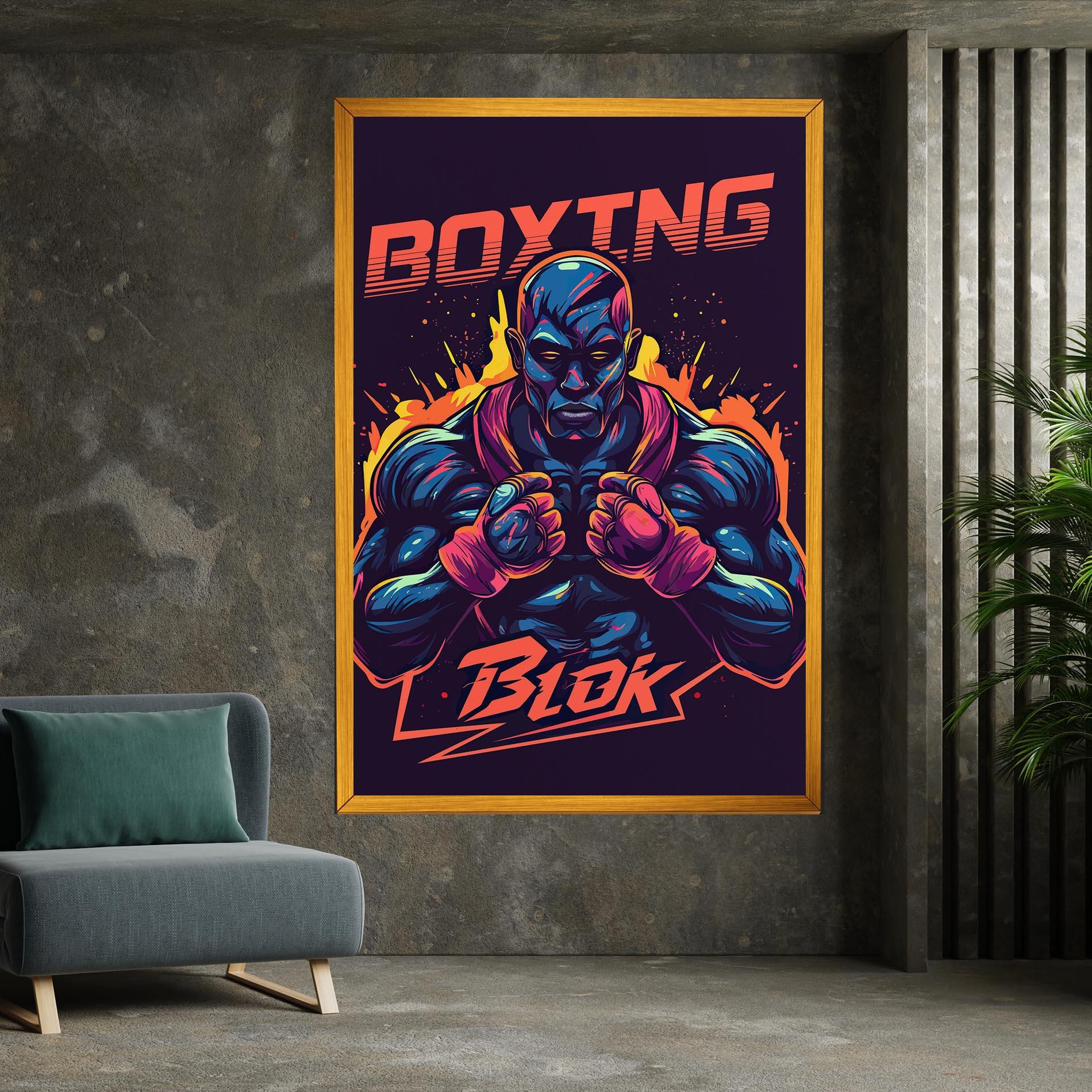 Картина на платно Boxing Blok mockup 7