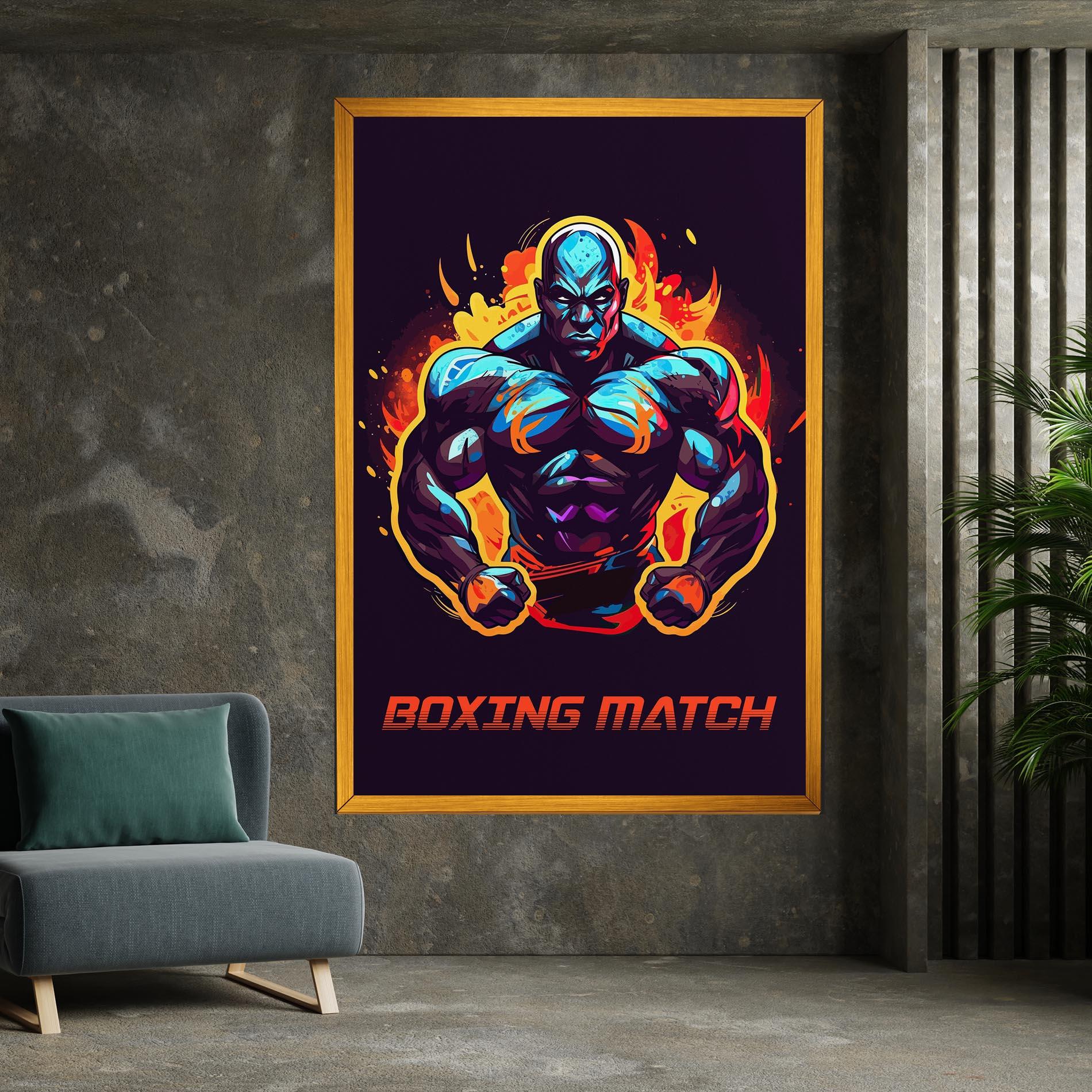 Картина на платно Boxing Strong Match mockup 7