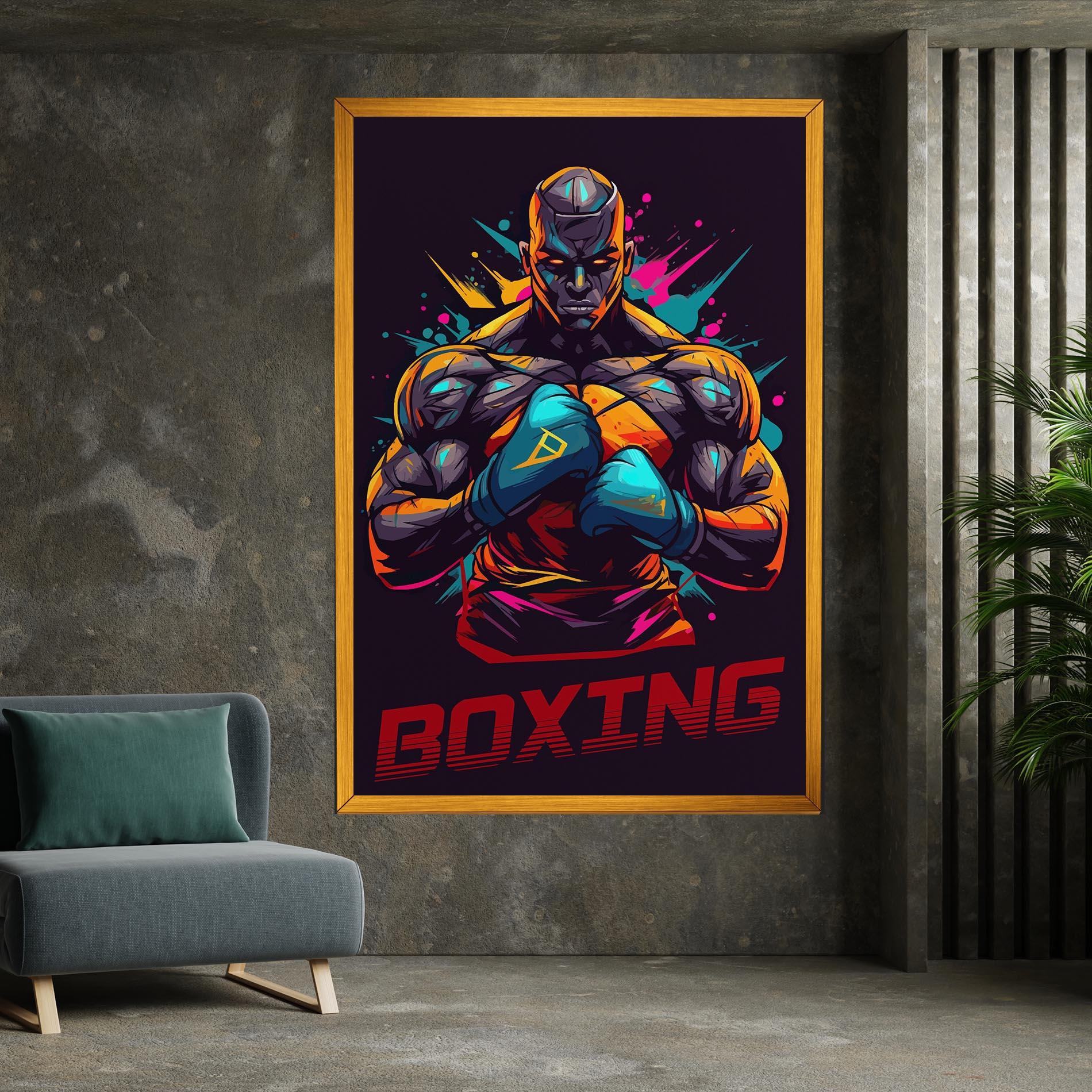 Картина на платно Boxing Strong mockup 7