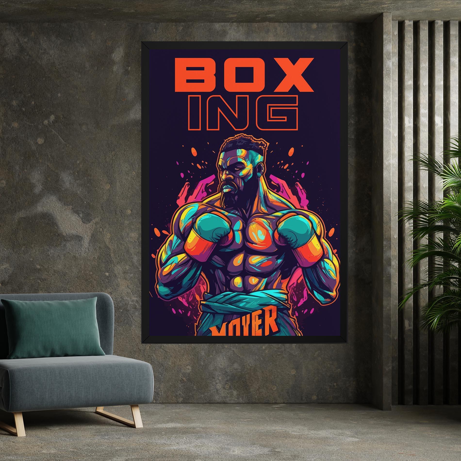 Картина на платно Box Ing mockup 7