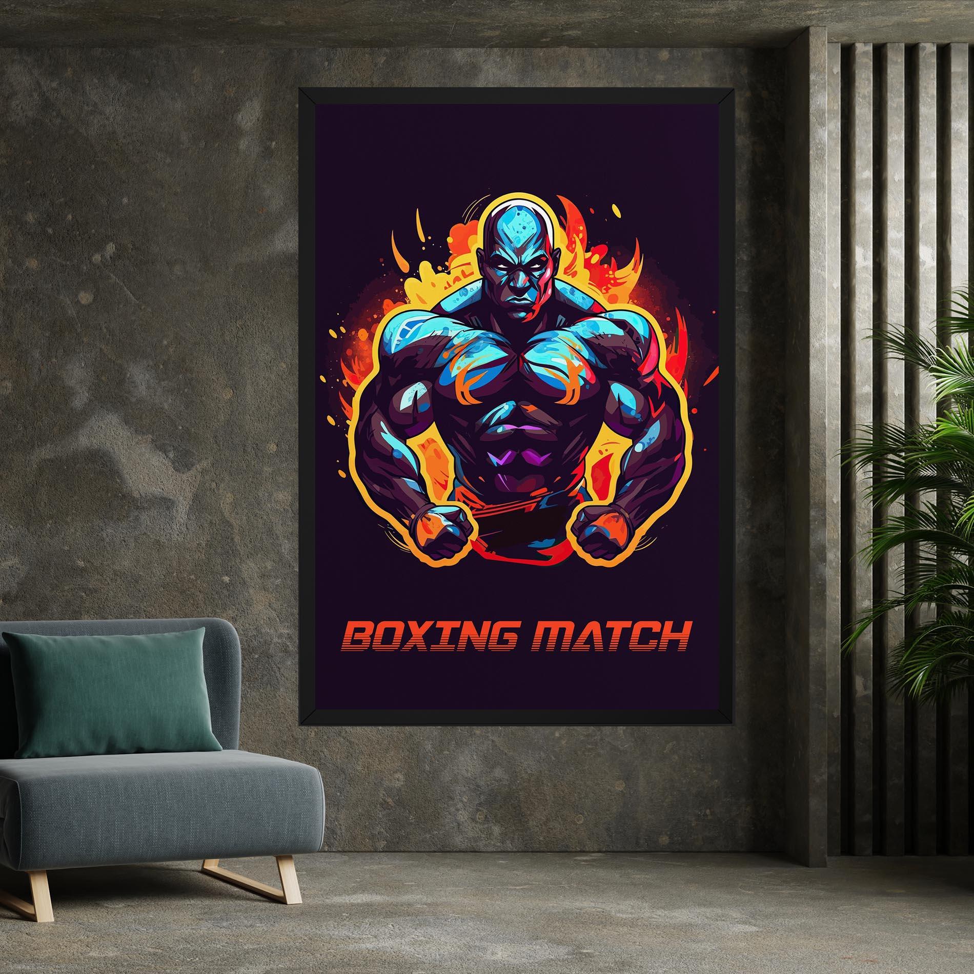 Картина на платно Boxing Strong Match mockup 7