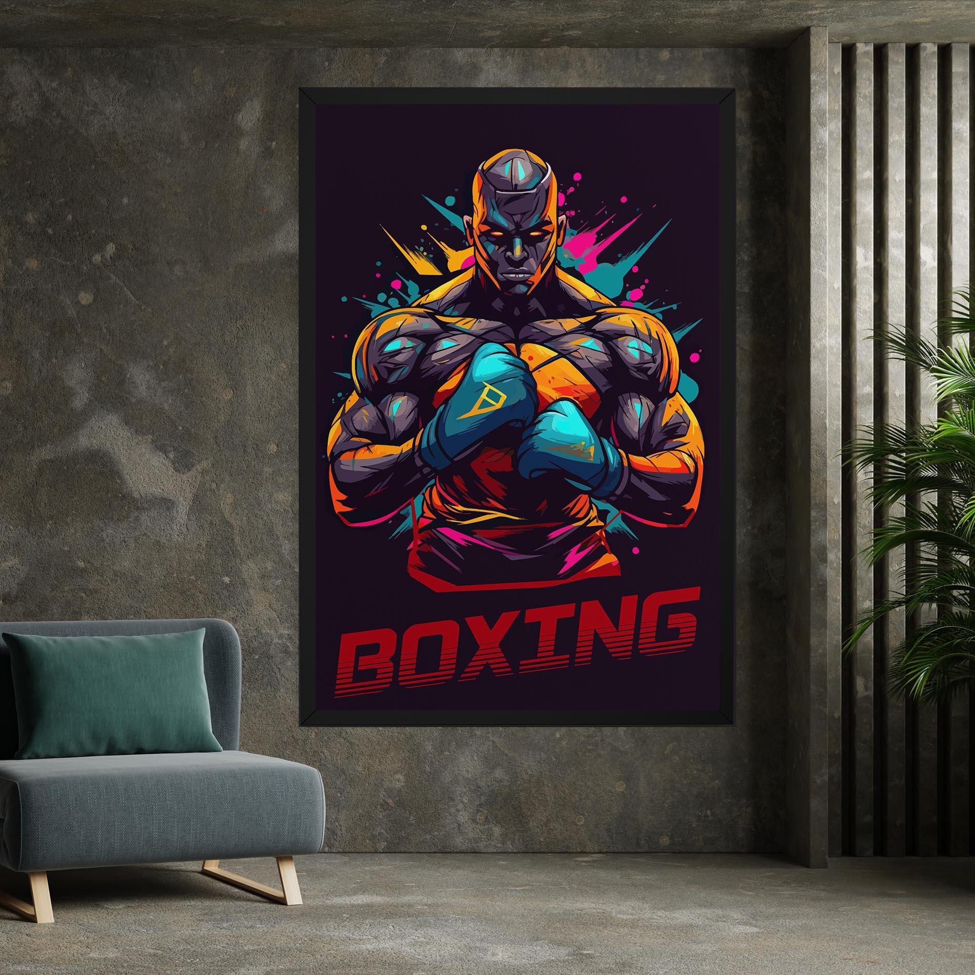 Картина на платно Boxing Strong mockup 7