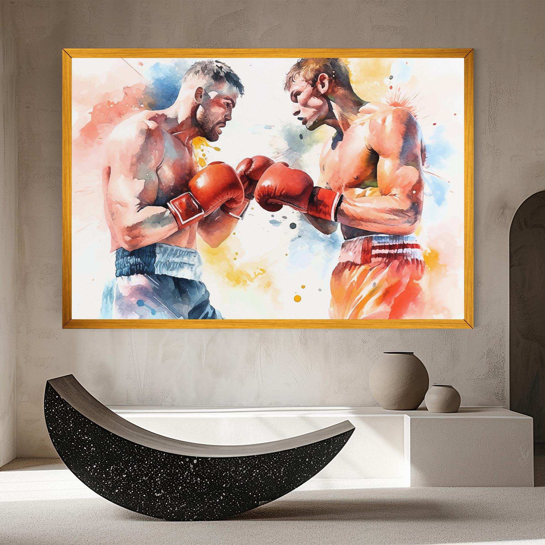 Картина на платно Boxing Match Art mockup 8