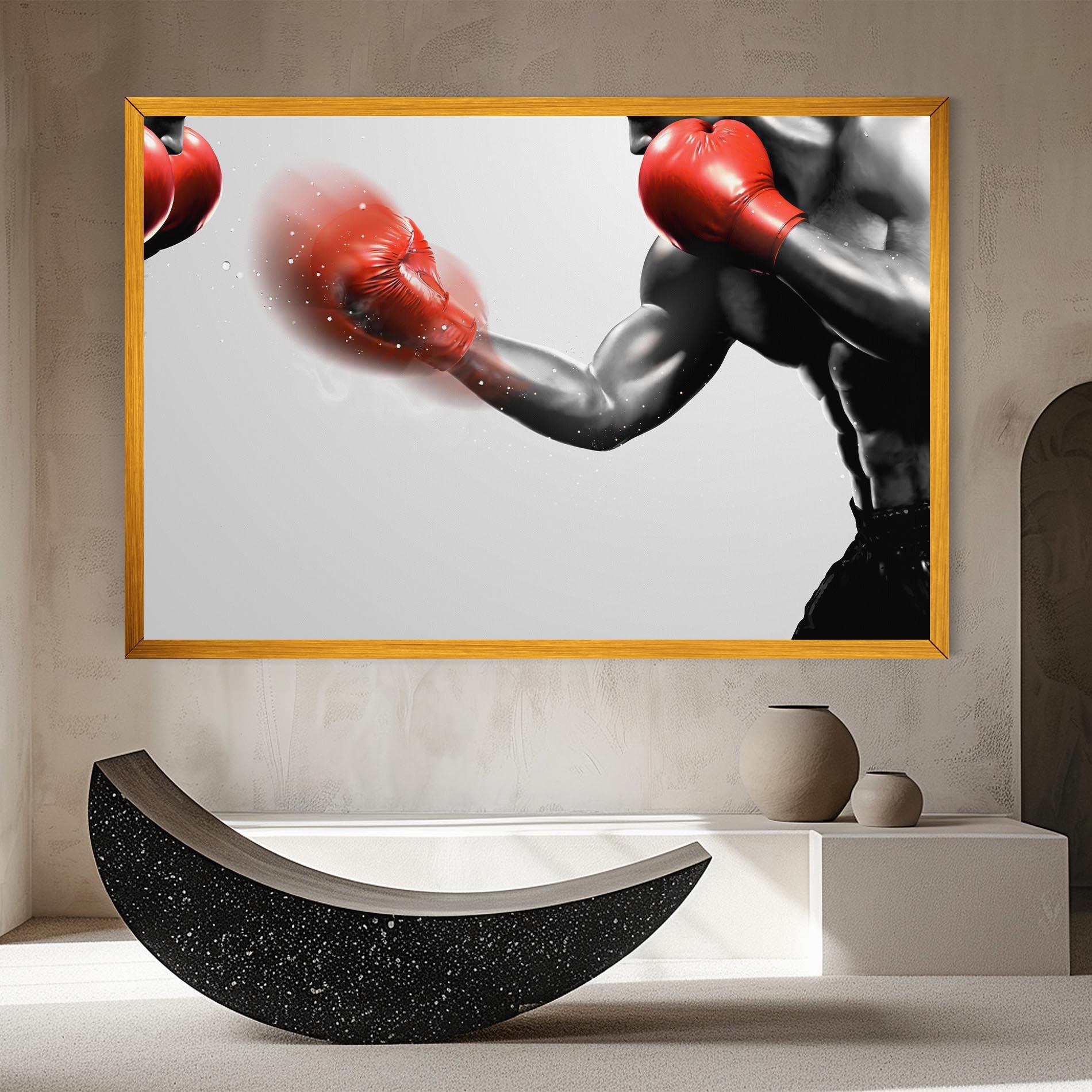 Картина на платно Red Smoke Box mockup 8