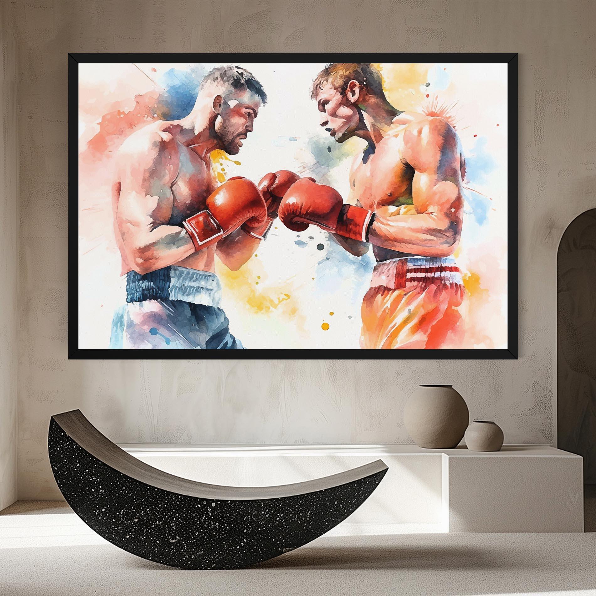 Картина на платно Boxing Match Art mockup 8