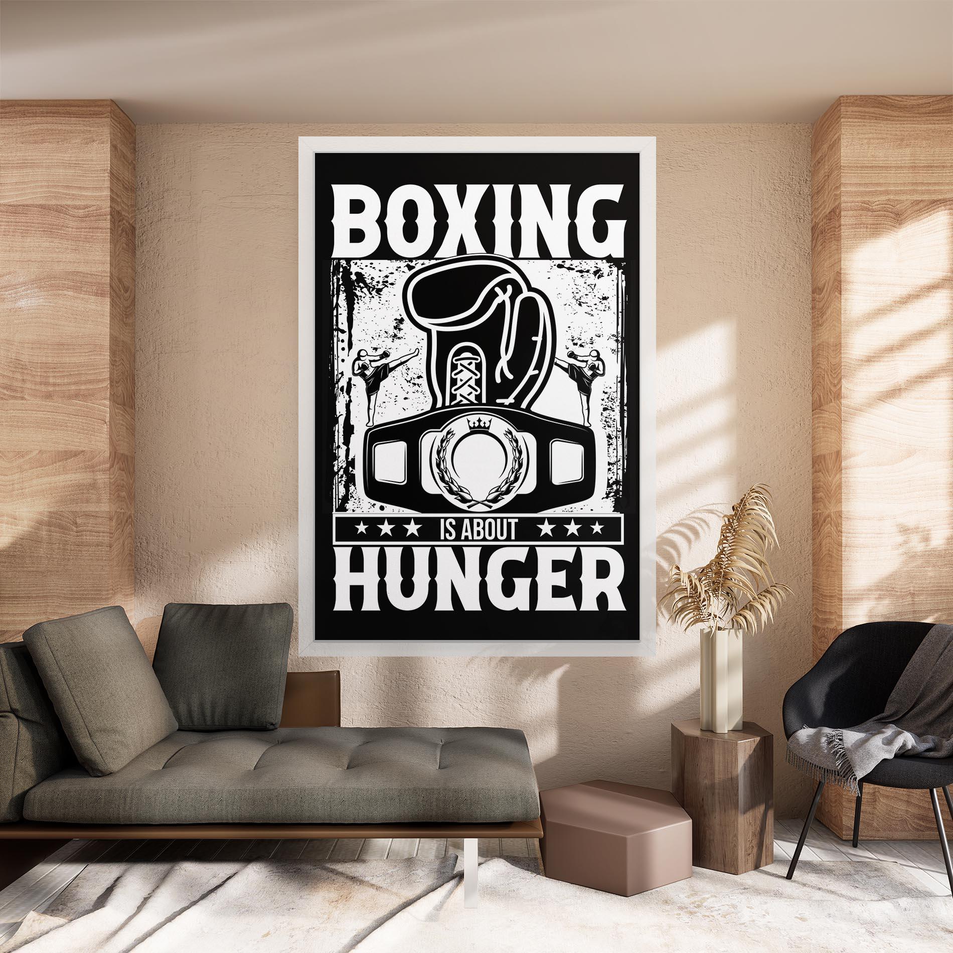 Картина на платно Boxing Hunger mockup 8